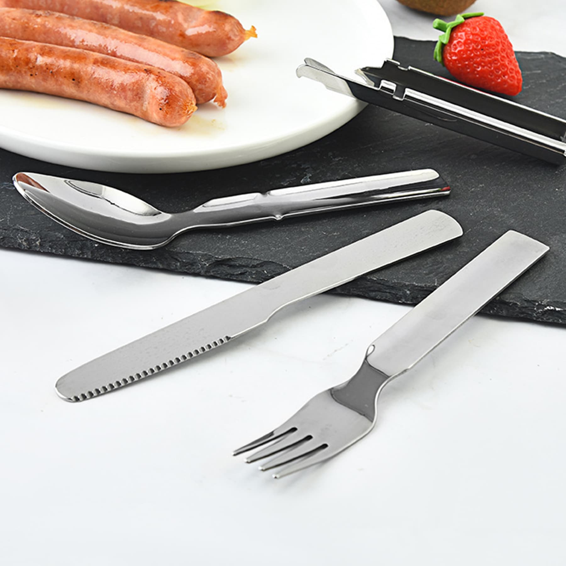 Outdoor Portable Cutlery Set Camping Stainless Steel