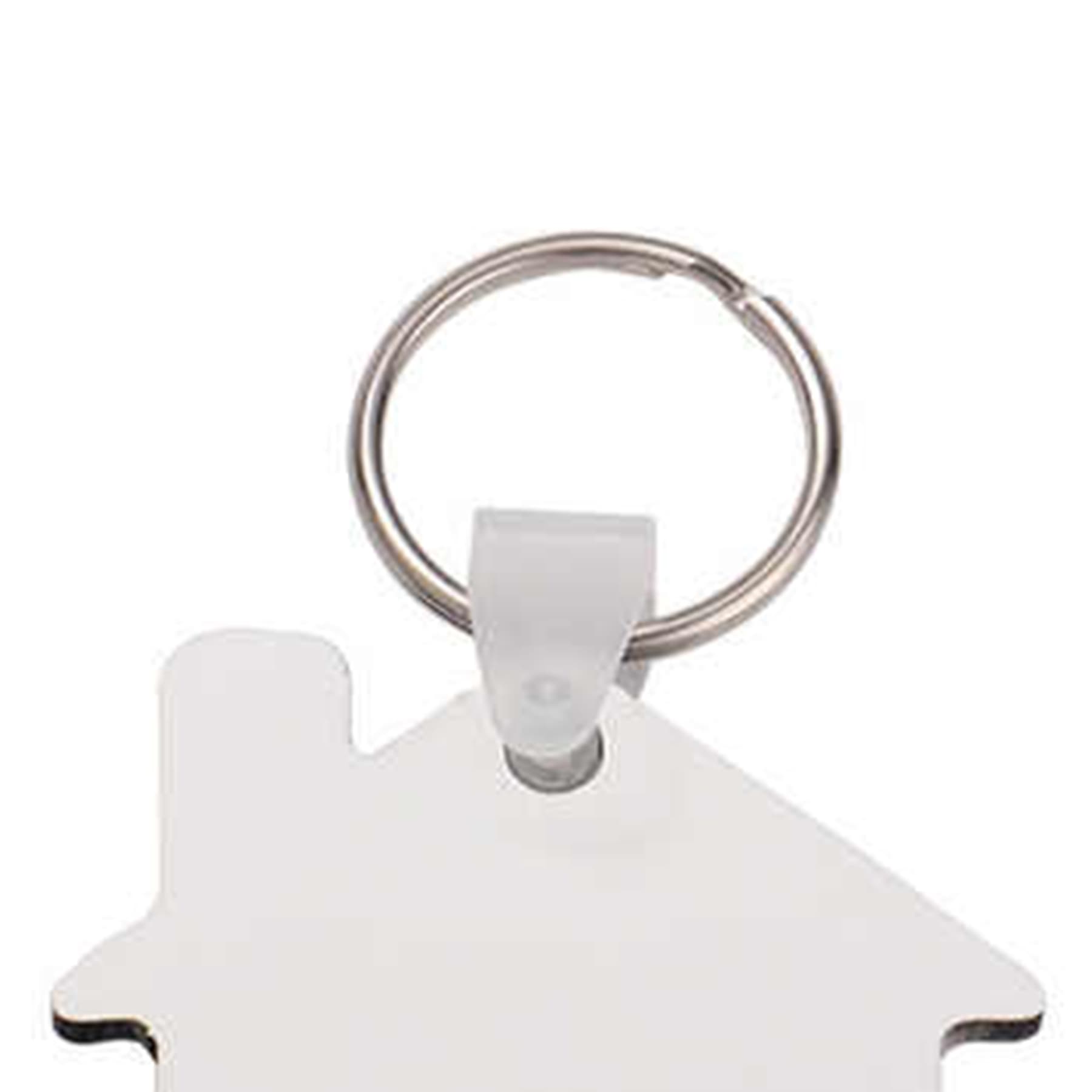 House-shaped MDF key tag