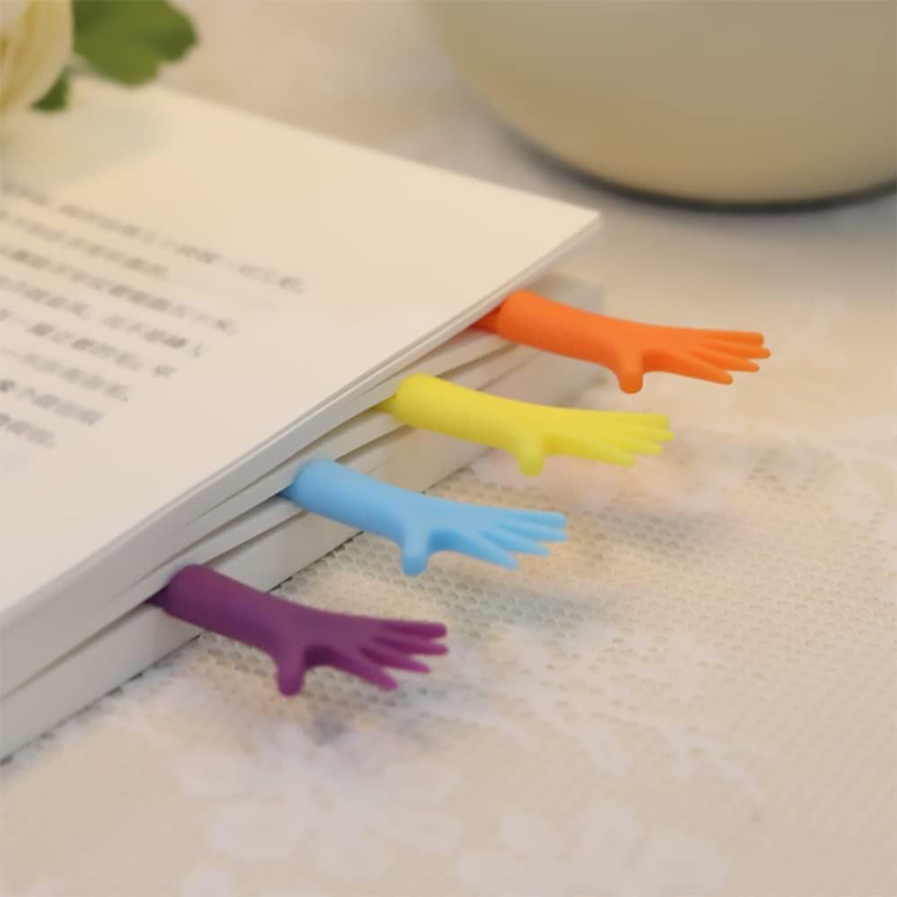 Silicone Small Hand Bookmark