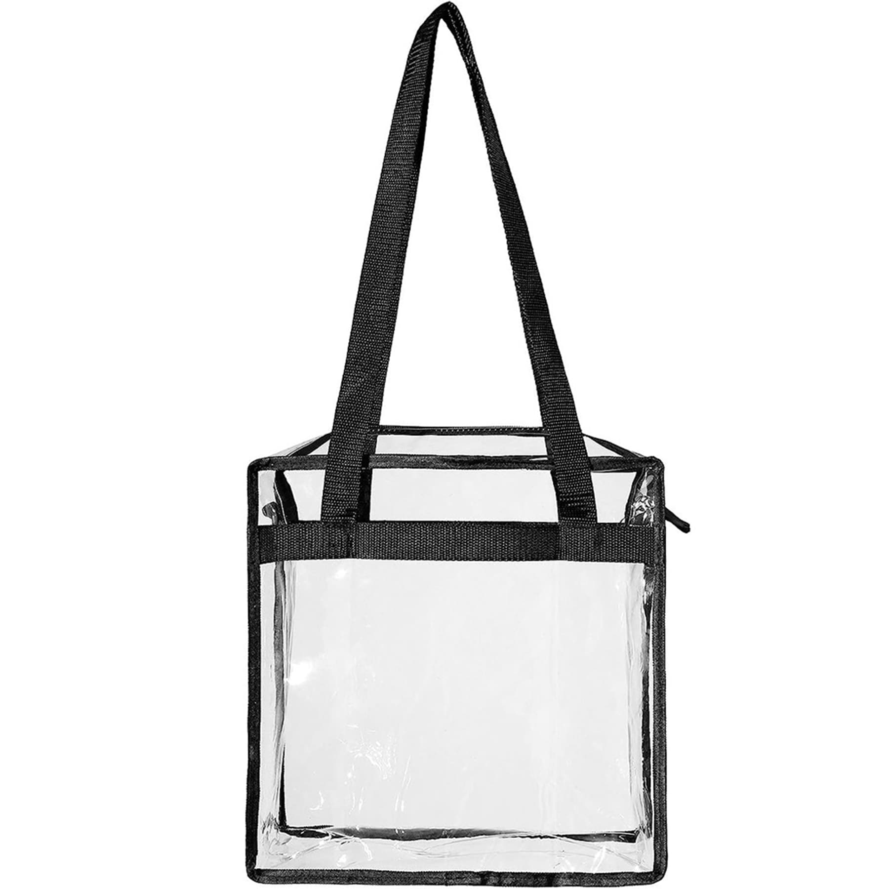 Clear Tote Bag with Zipper Closure