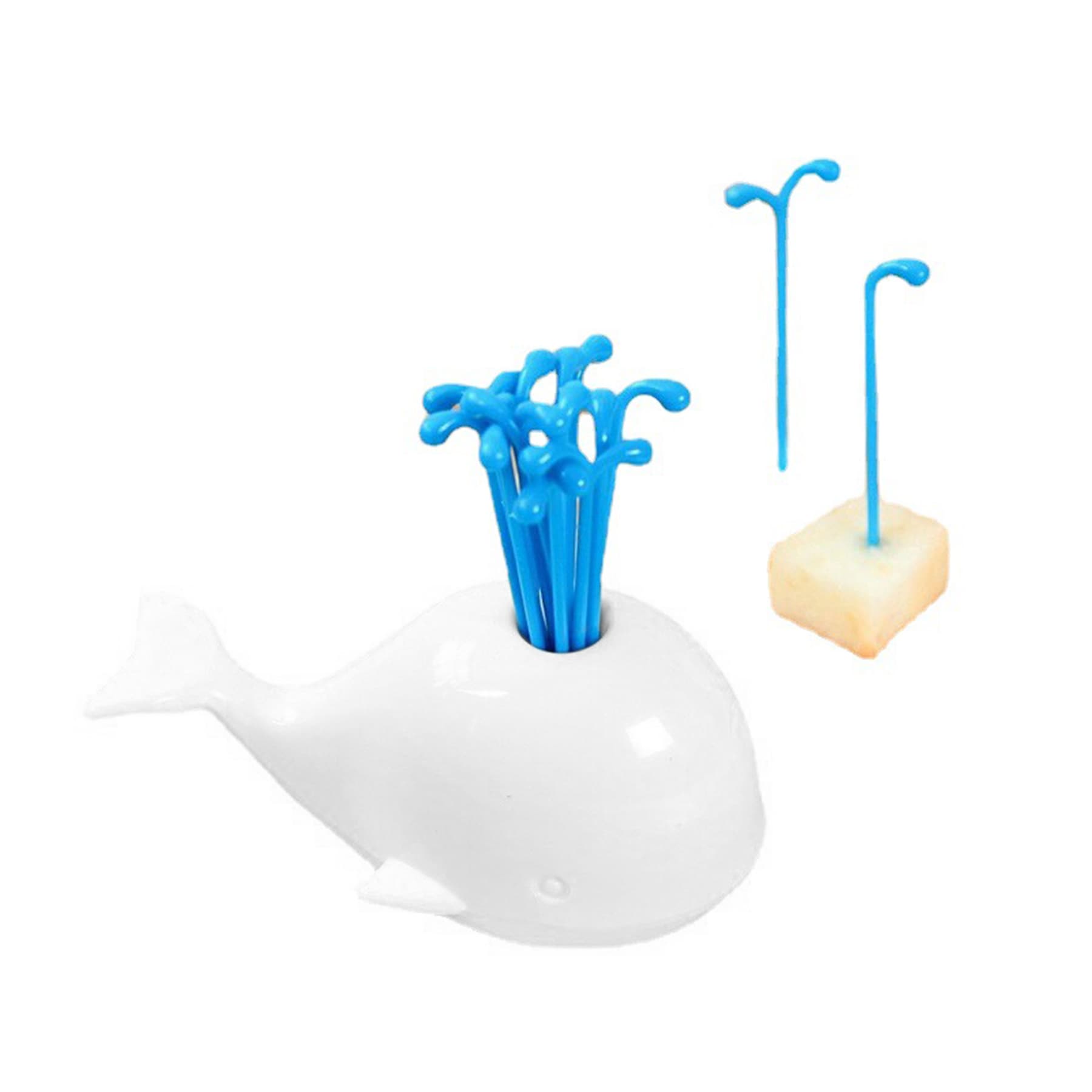 Creative Cute Whale With Party Fruit Fork Set