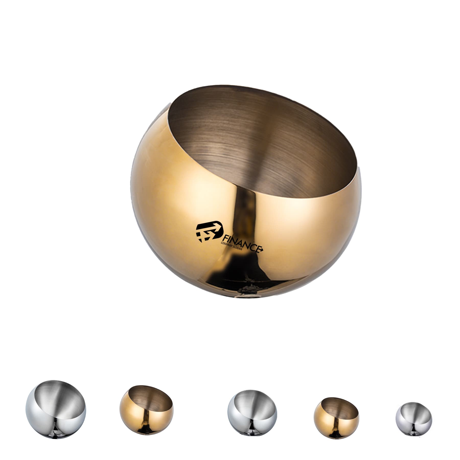 Stainless Steel Slant Cut Bowl