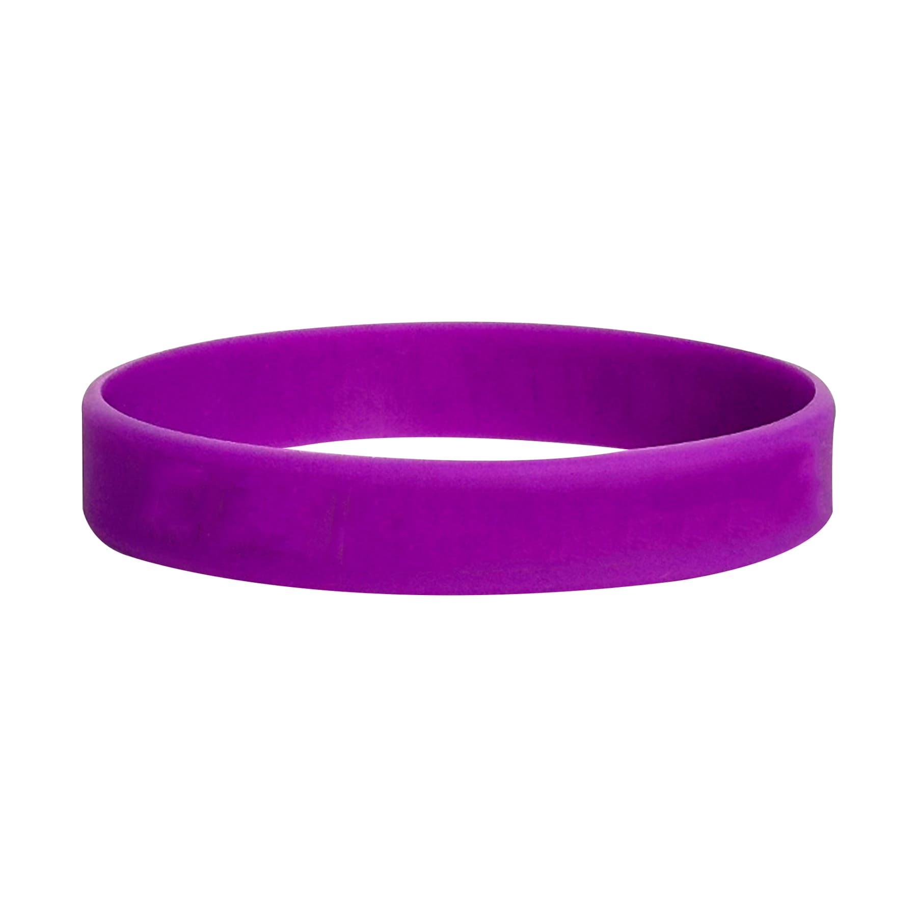 Debossed Ink Filled 1/2" Silicone Wristbands MOQ 100pcs