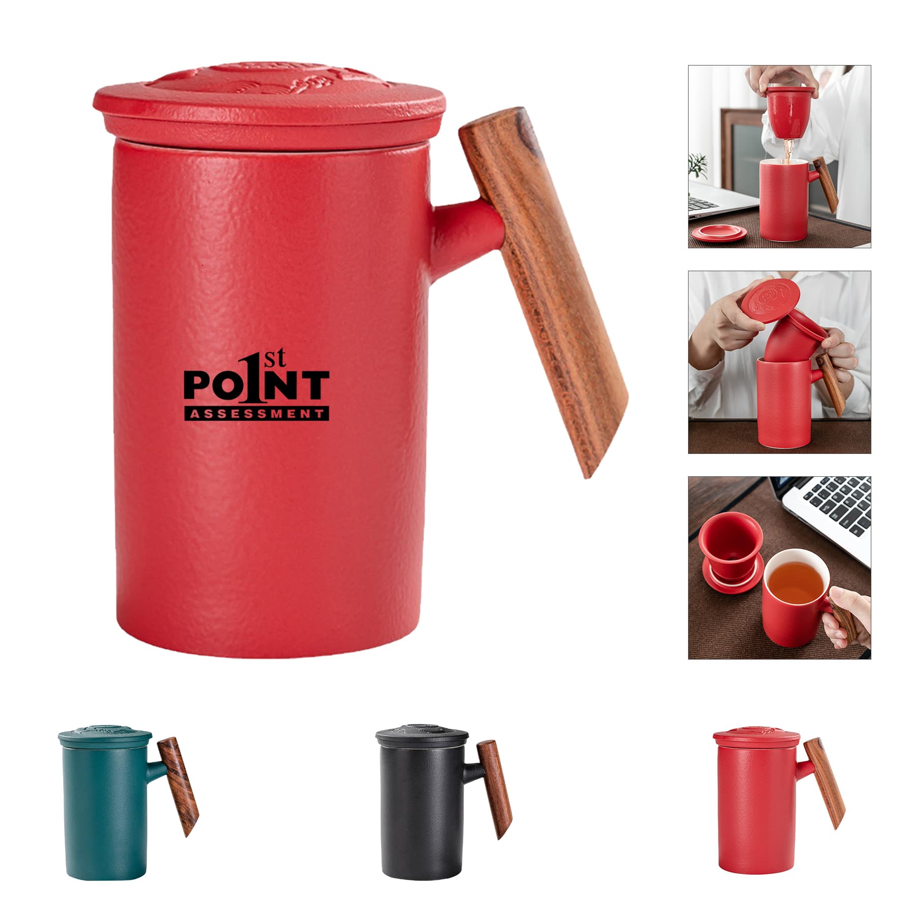 Pottery Tea Set Gift Mugs