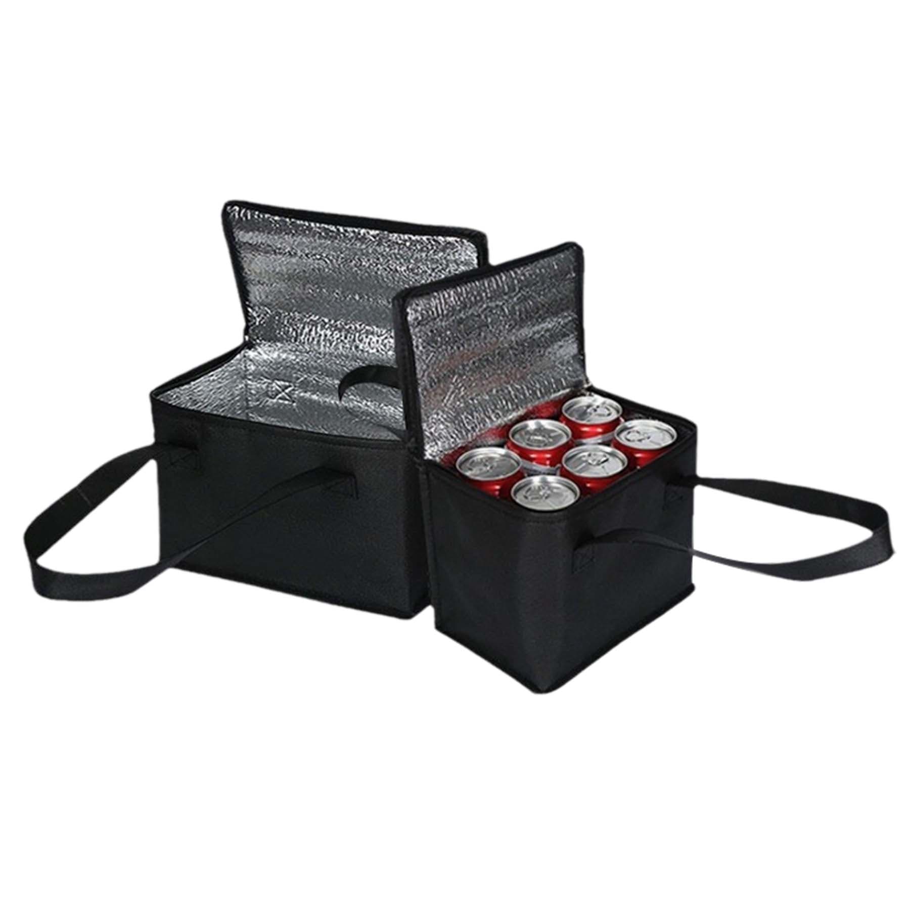 6" x 9" x 8" Non-Woven Wave Design Cooler Lunch Bag