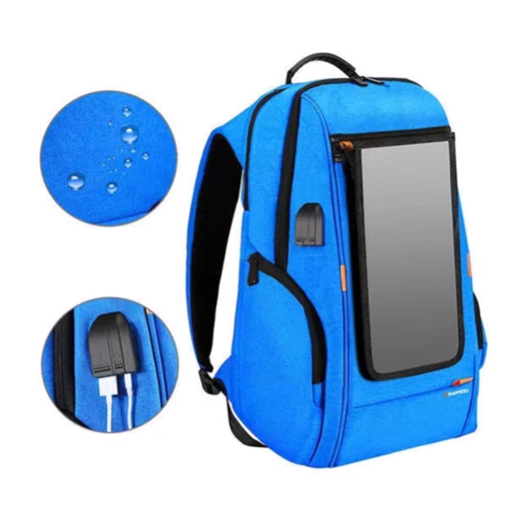 7W Solar Power Panel Backpack Laptop Bag