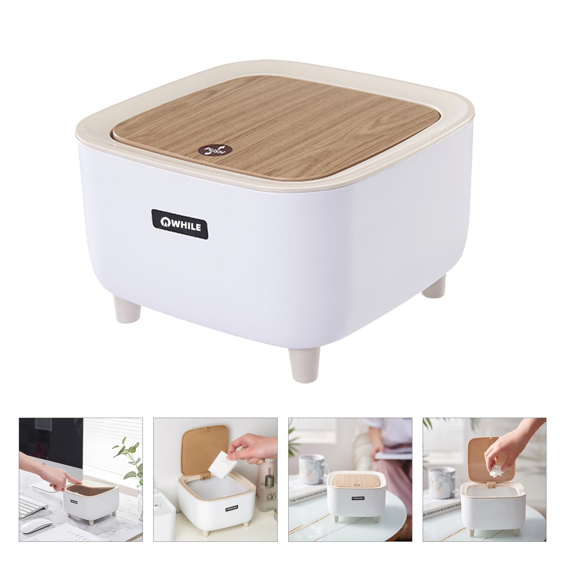 Mini Desktop Trash Can