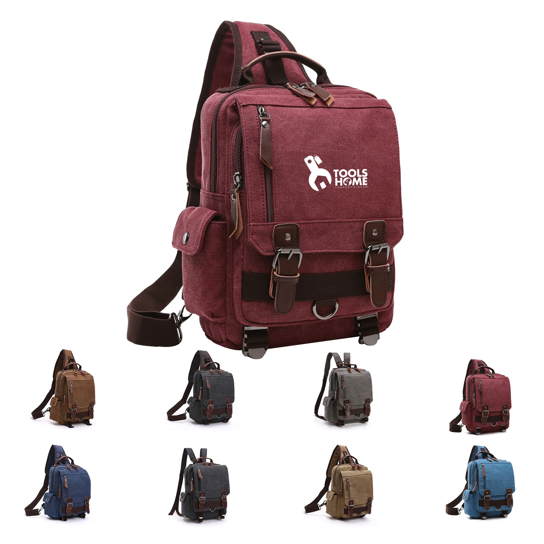 Canvas Messenger Backpack