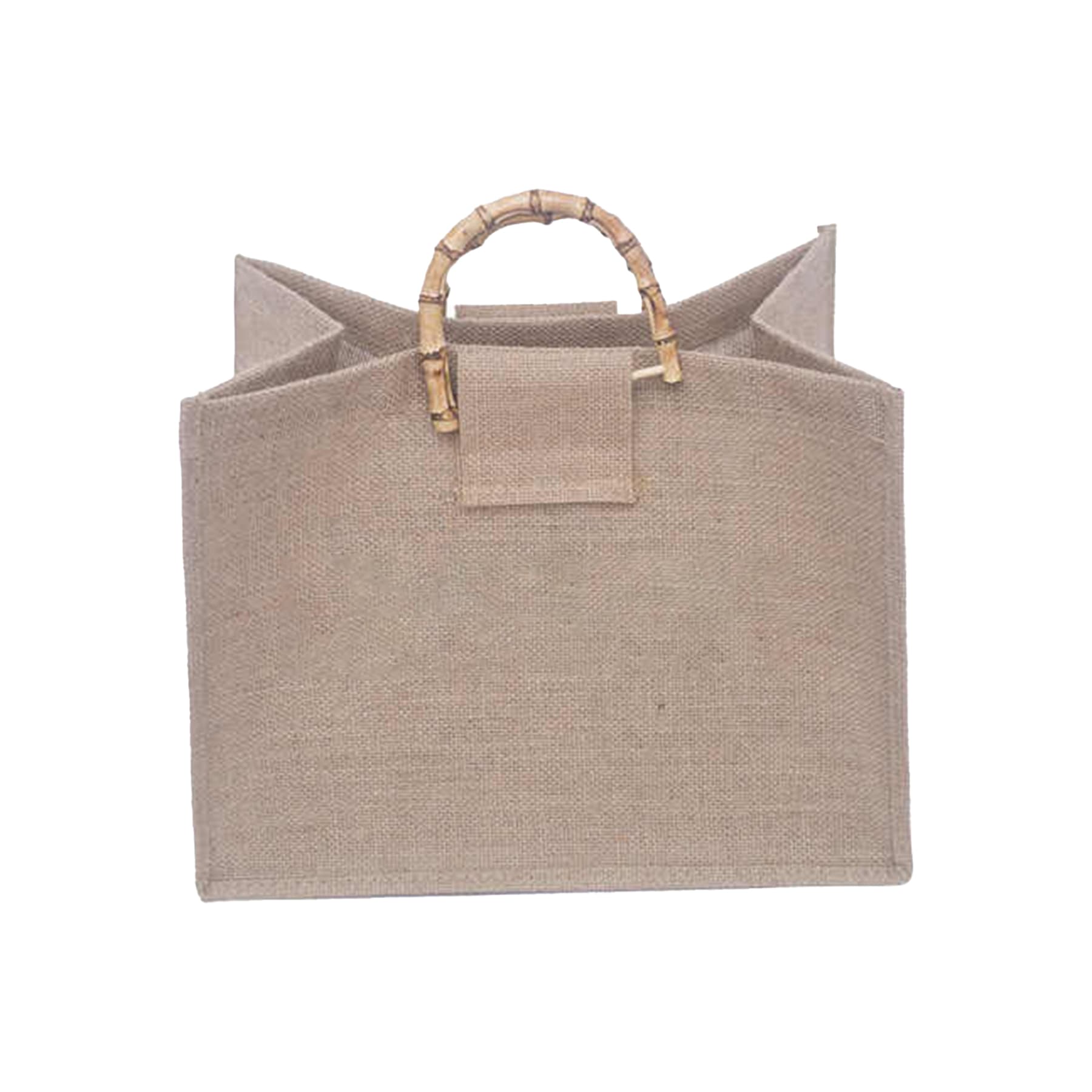 Brighton Laminated Jute/Burlap Tote Bag