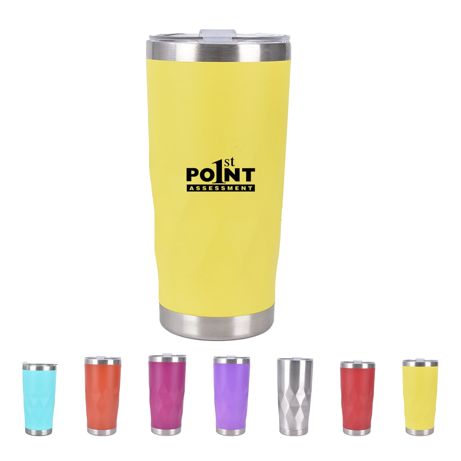 Diamond Stainless Steel Travel Mugs