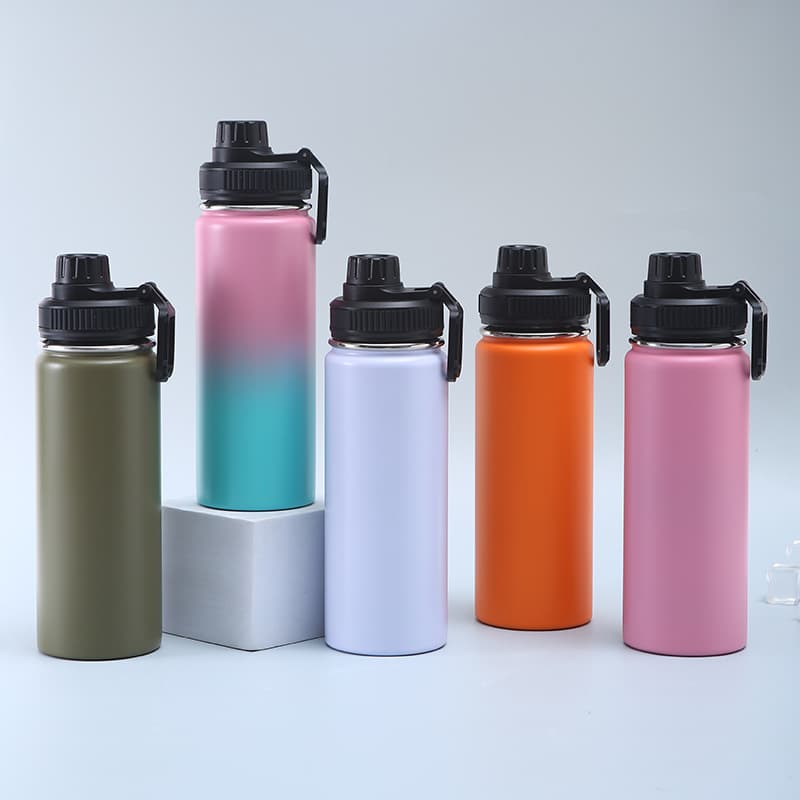 18 Oz Insulated Stainless-Steel Sports Water Bottle