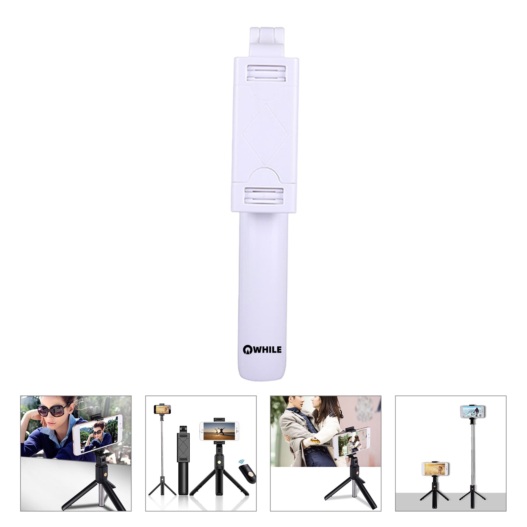 Scalable Bluetooth Selfie Stick With Wireless Remote Control