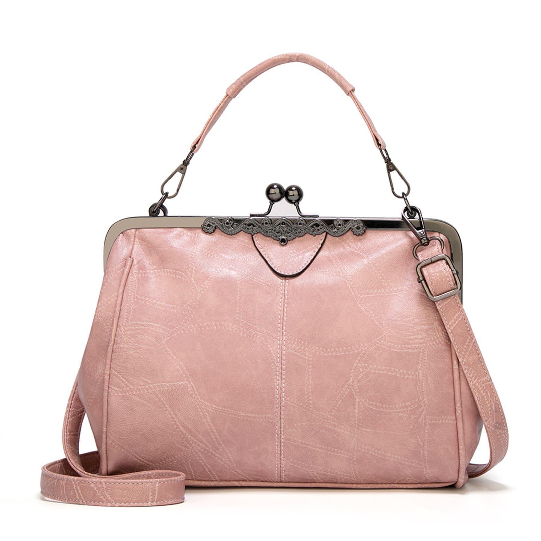 Classic Vintage Leather Crossbody Tote