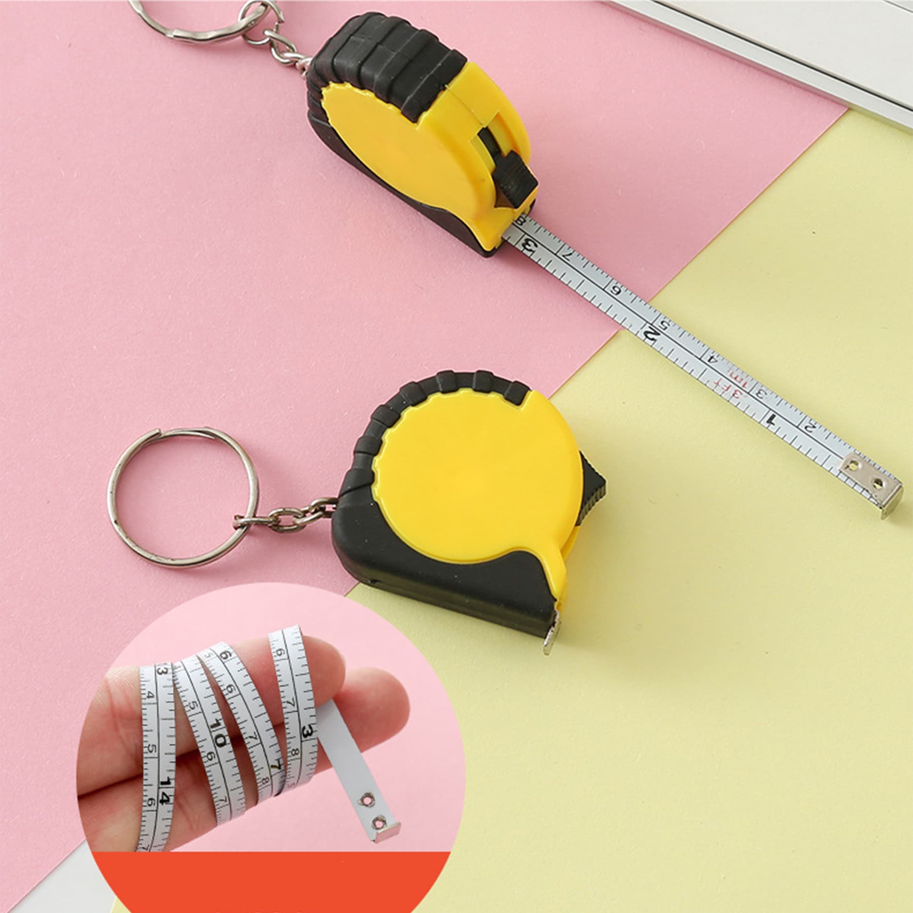 Tape Measure Key Chain
