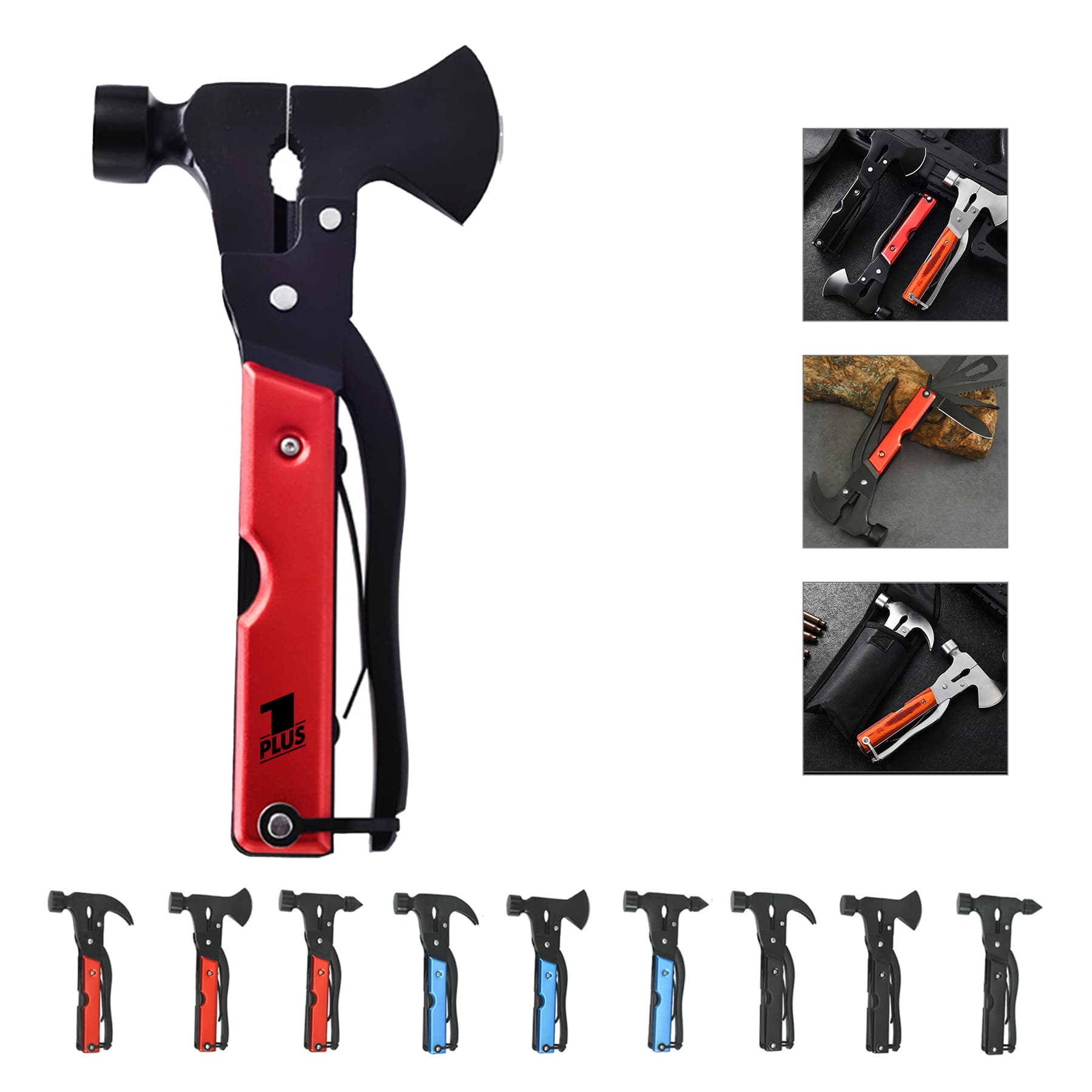 16 in 1 Outdoor Hatchet Multitool Portable Survival Hammer