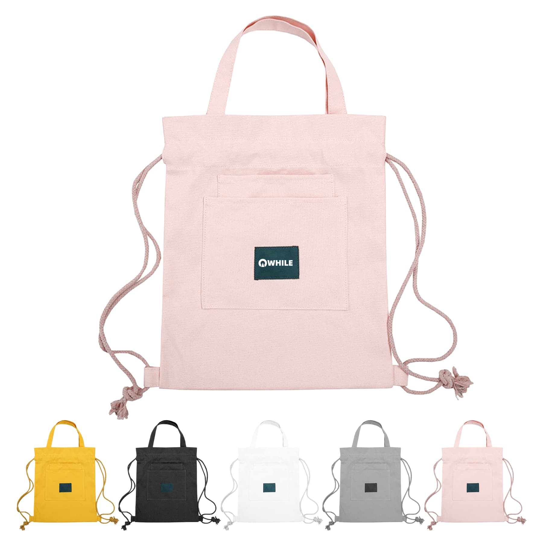 Custom Drawstring Canvas Gift Handbag & Eco-friendly Bag
