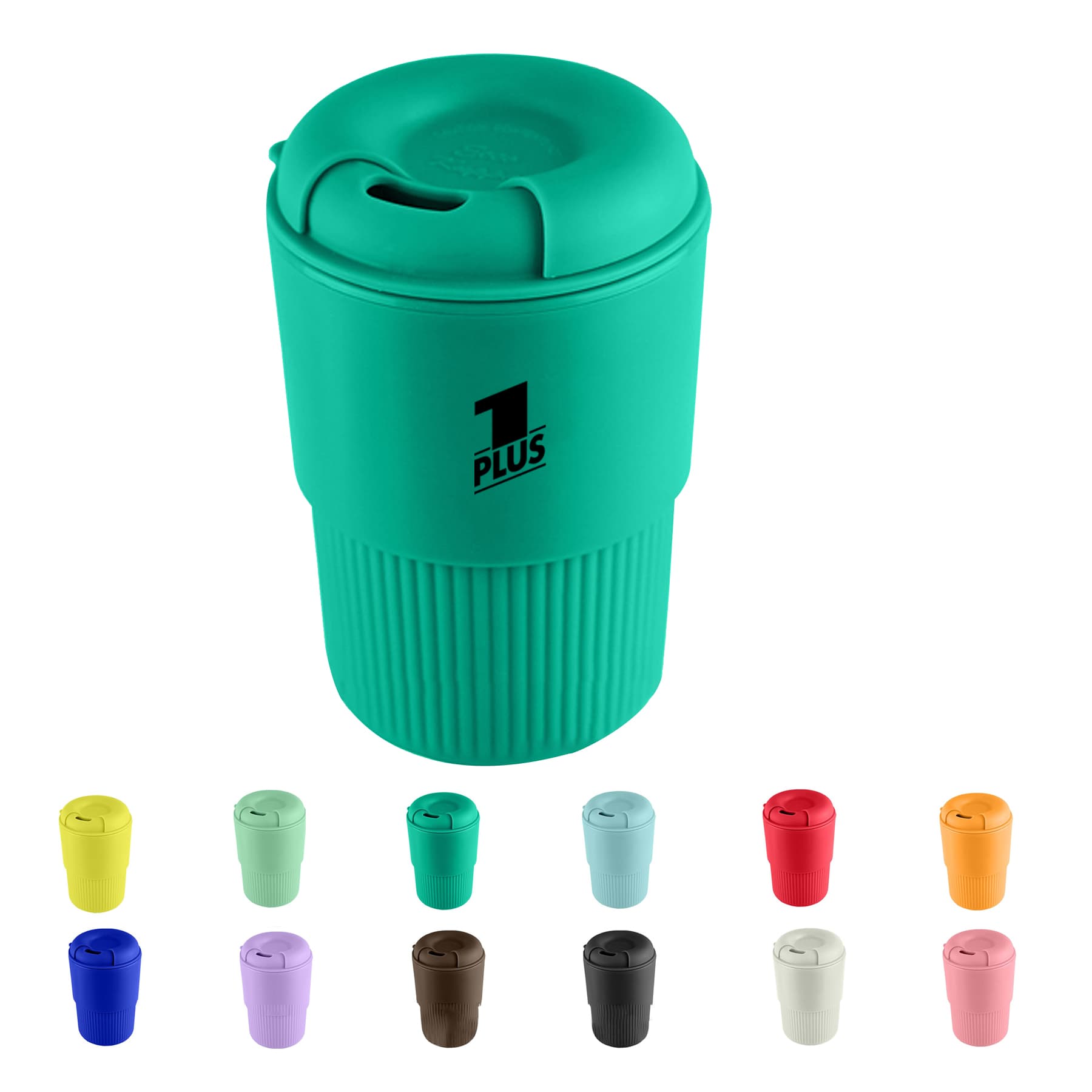 11oz Multi-colored Portable Coffee Cup With Lid