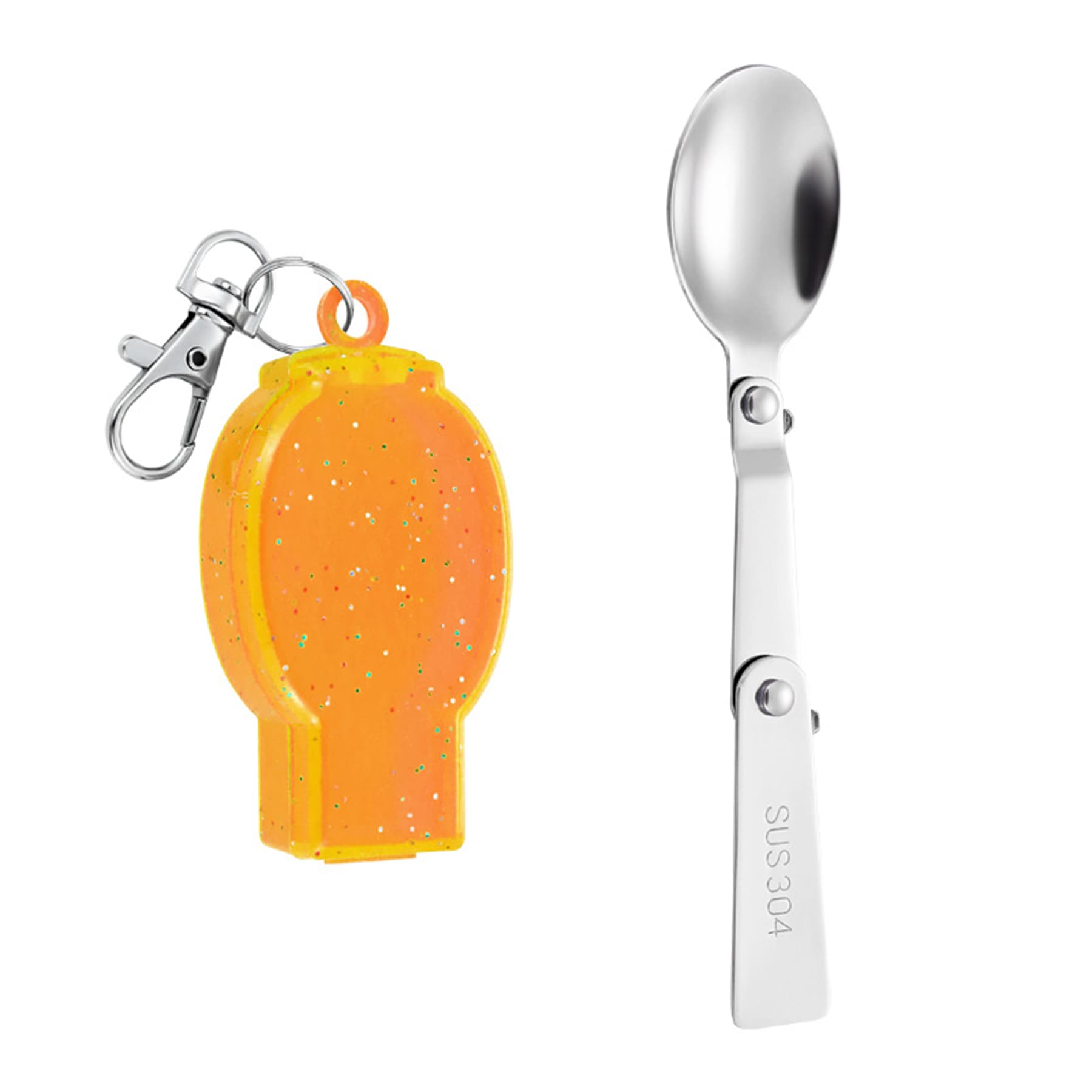 Foldable Multi-function Stainless Spoon + Case