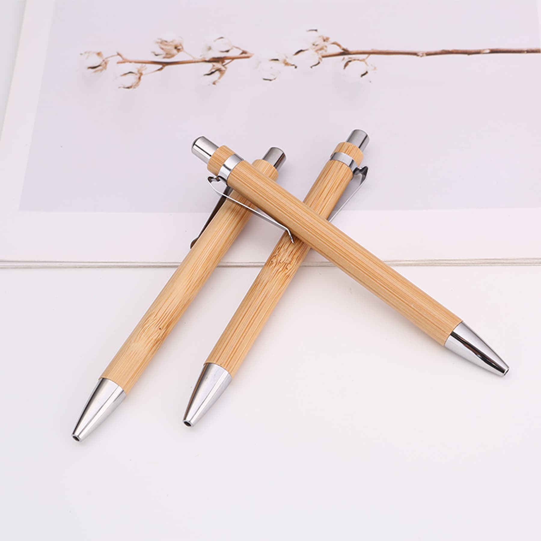Eco-friendly bamboo ballpoint pen