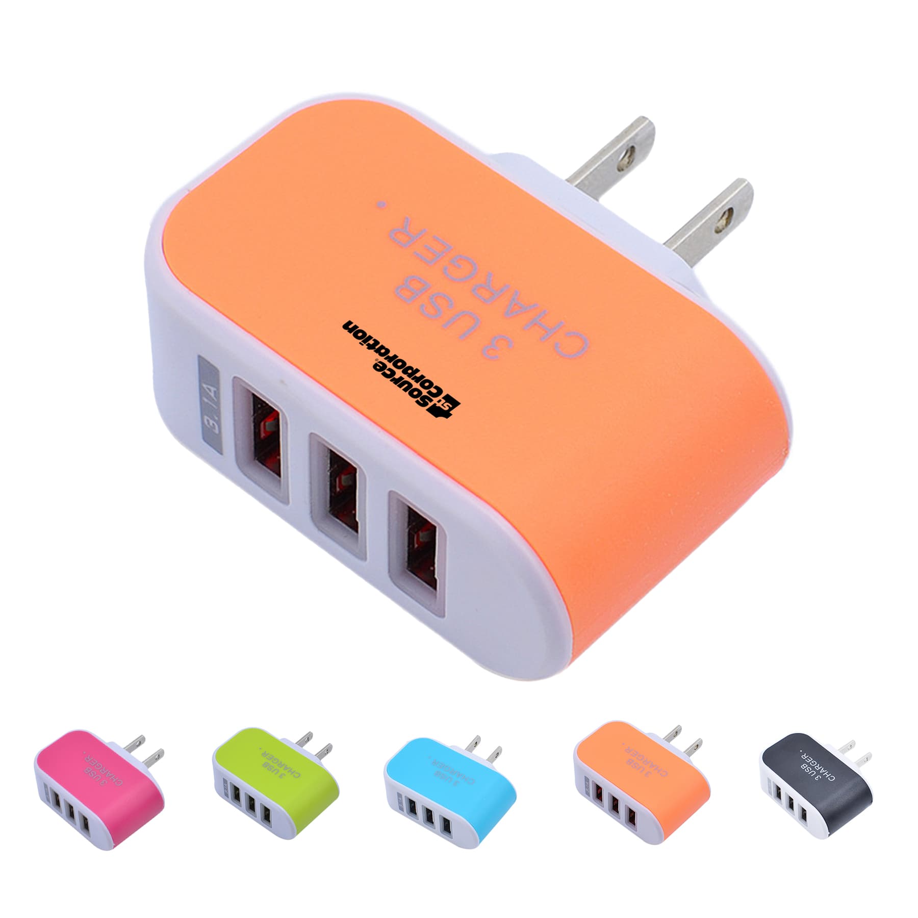 3 Port Usb Travel Charger