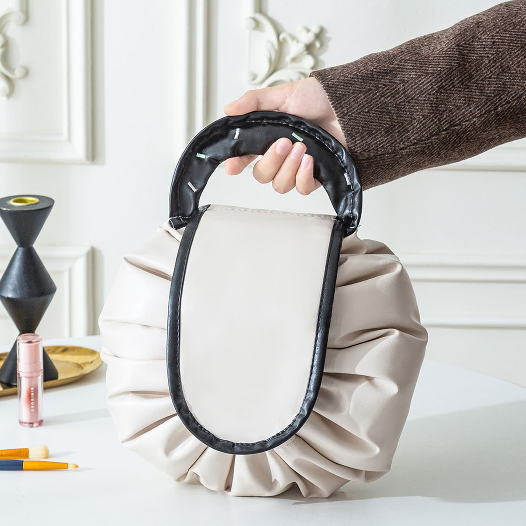 High-end luxury lazy makeup bag/toiletry bag/portable storage bag