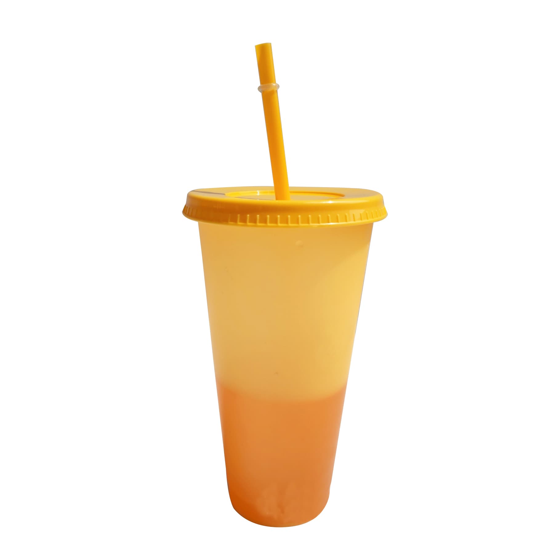 24OZ Mood Color Changing Cup With Lid And Straw