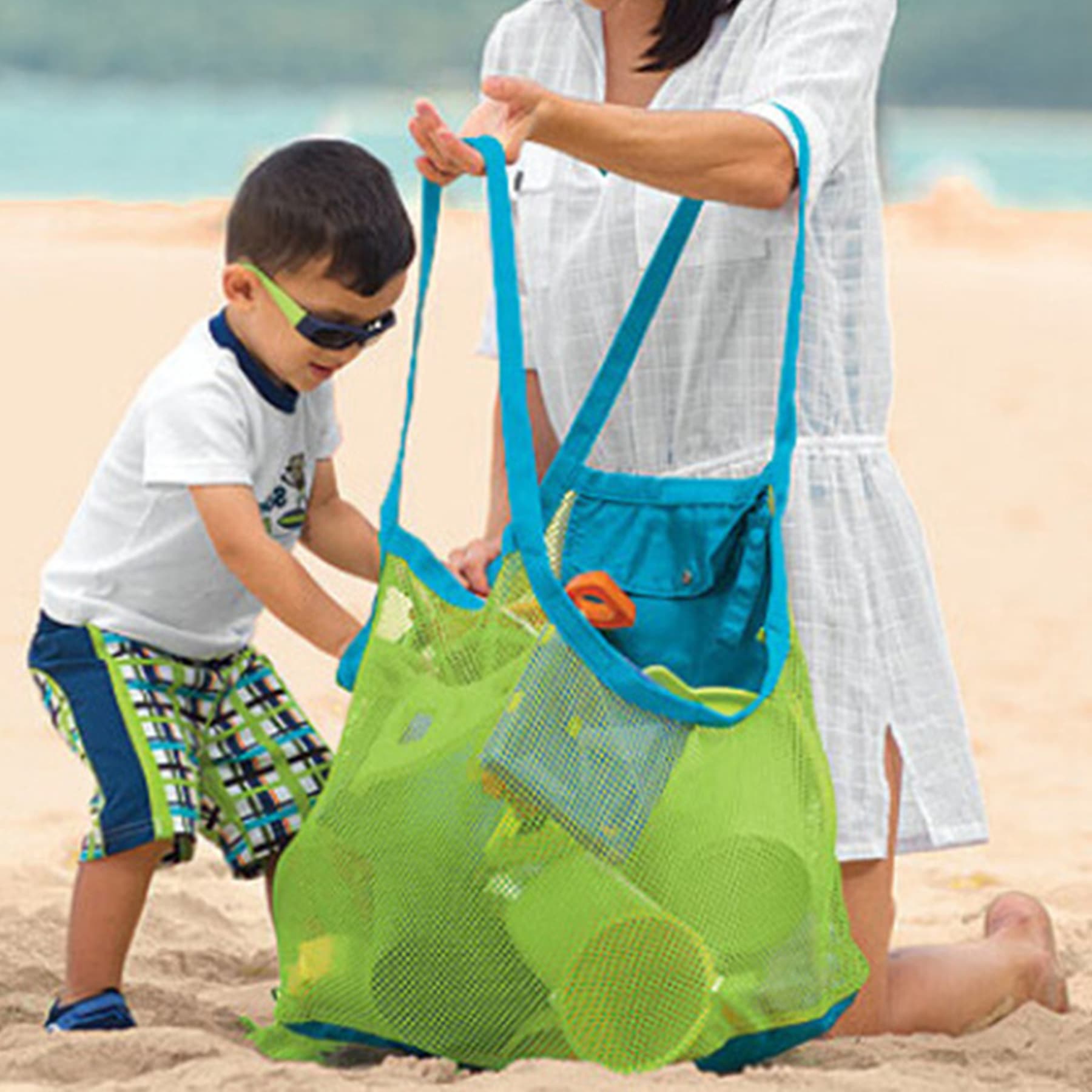 Folding Mesh Beach Bag