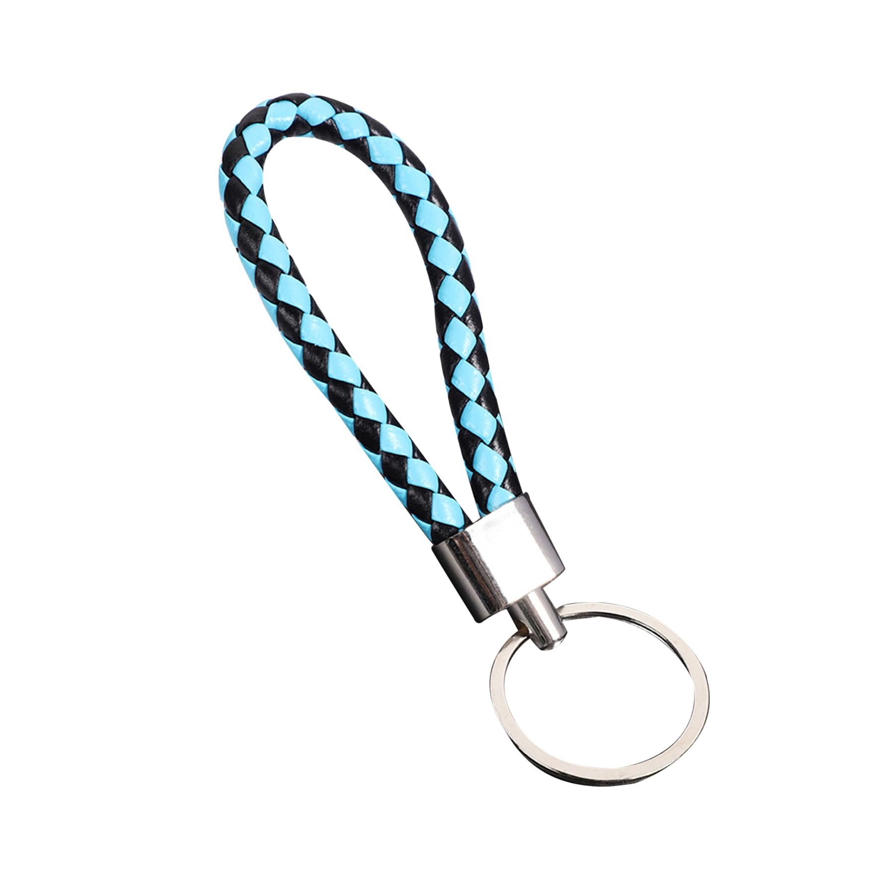 Braided Leather Rope keychain