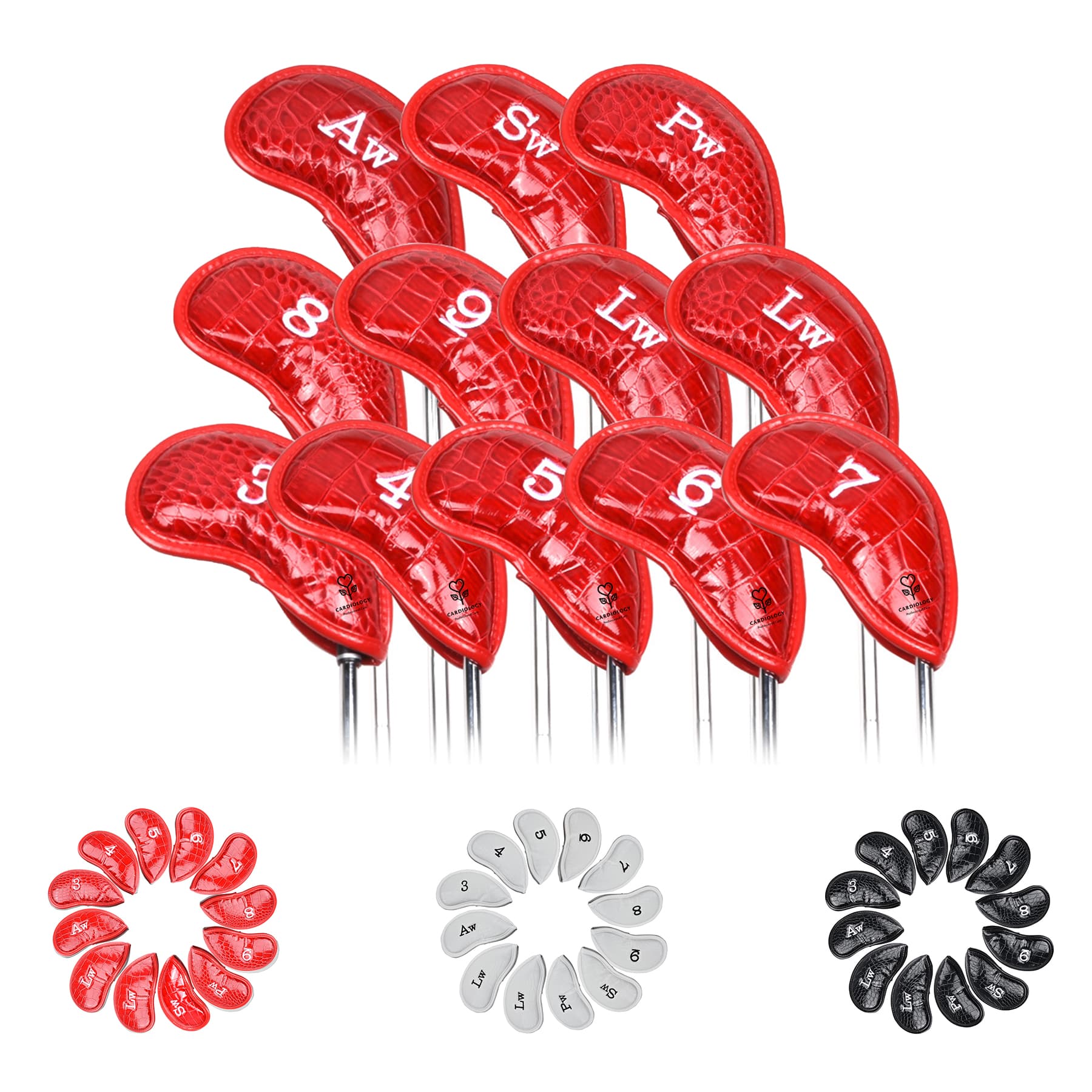 12pcs Golf Iron Head Covers Set