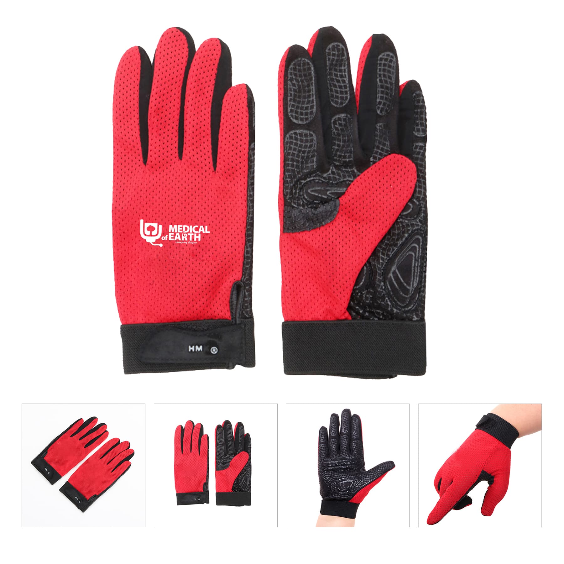 Breathable Quick Dry Mesh Polyester Cycling Glove