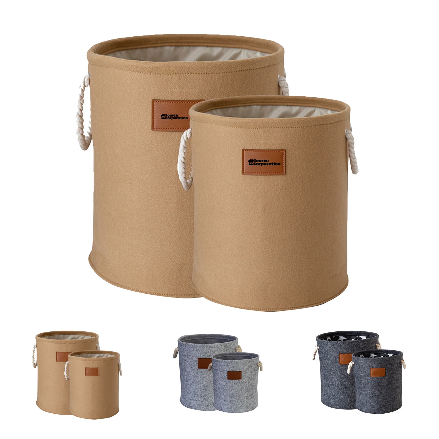 Leather Label Eva Thickened Storage Laundry Baskets