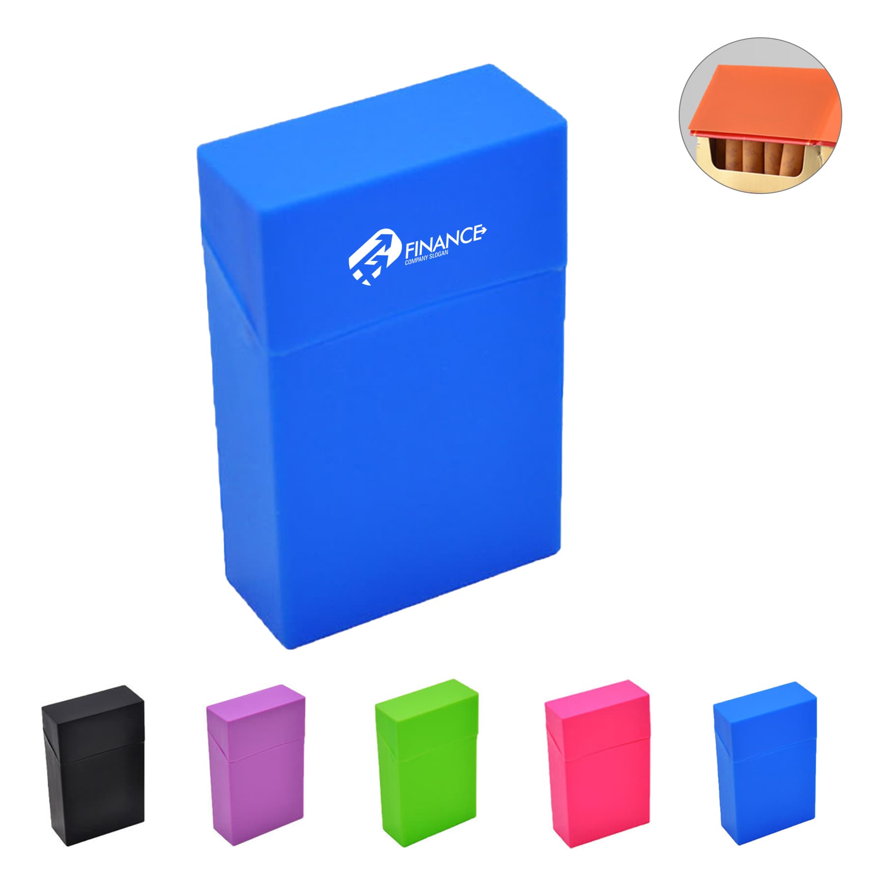 Silicone gel cigarette case