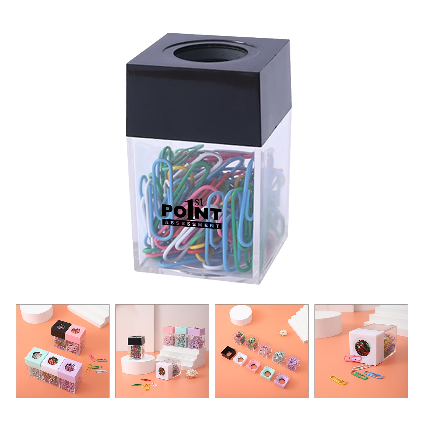 Magnetic Paper Clips Box Case Storage