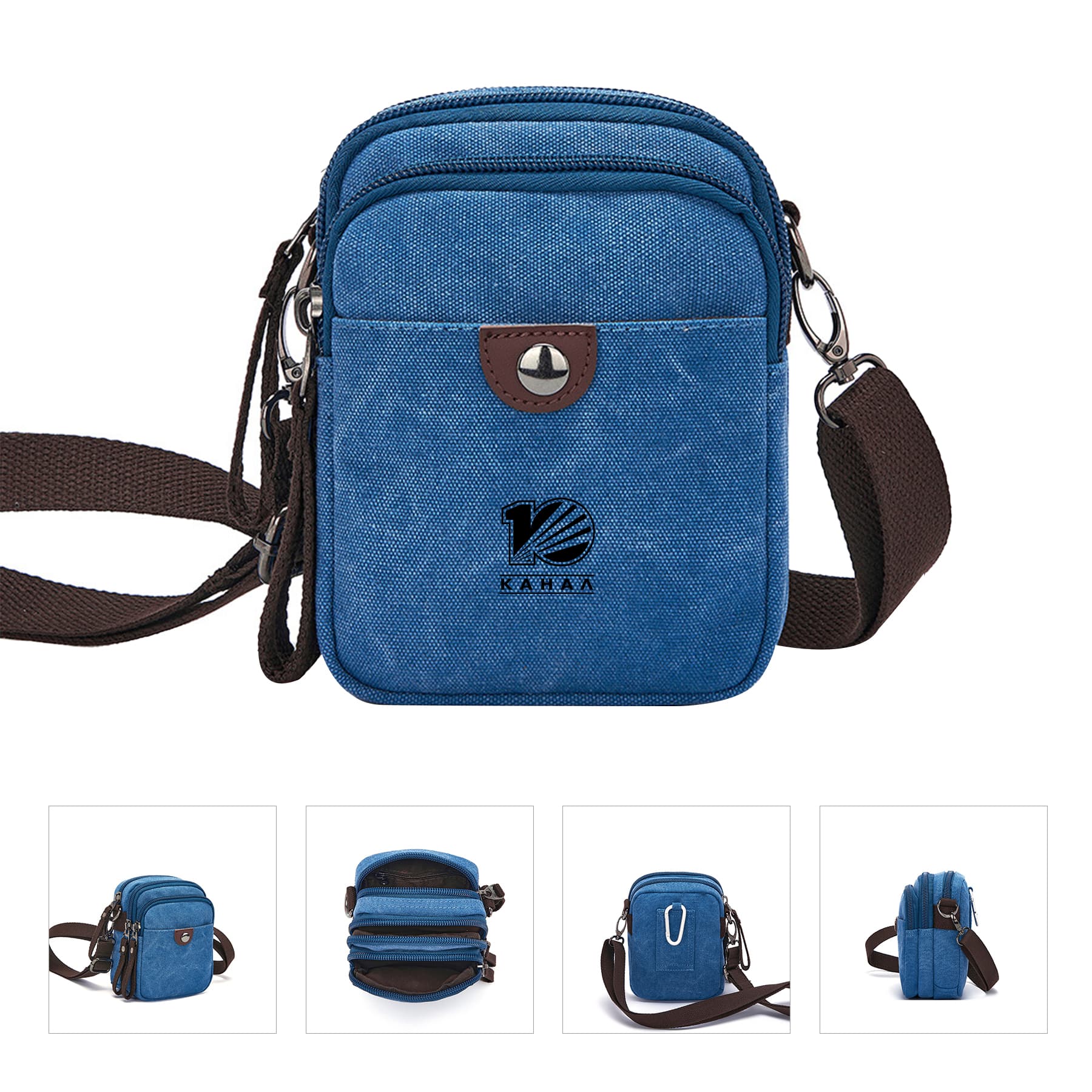 Small Vintage Canvas Messenger Bag