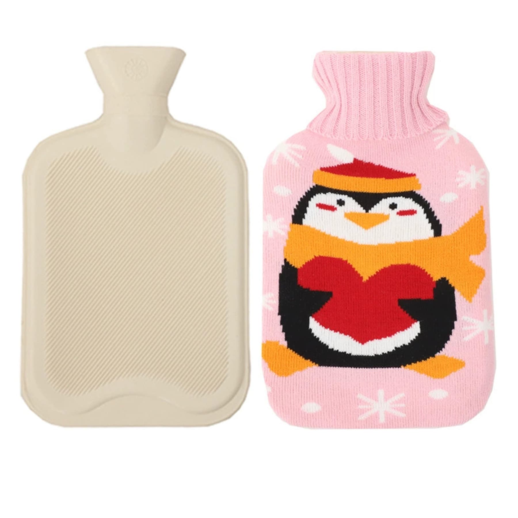 1L Christmas Winter Warm Water Bag Hand Warmer