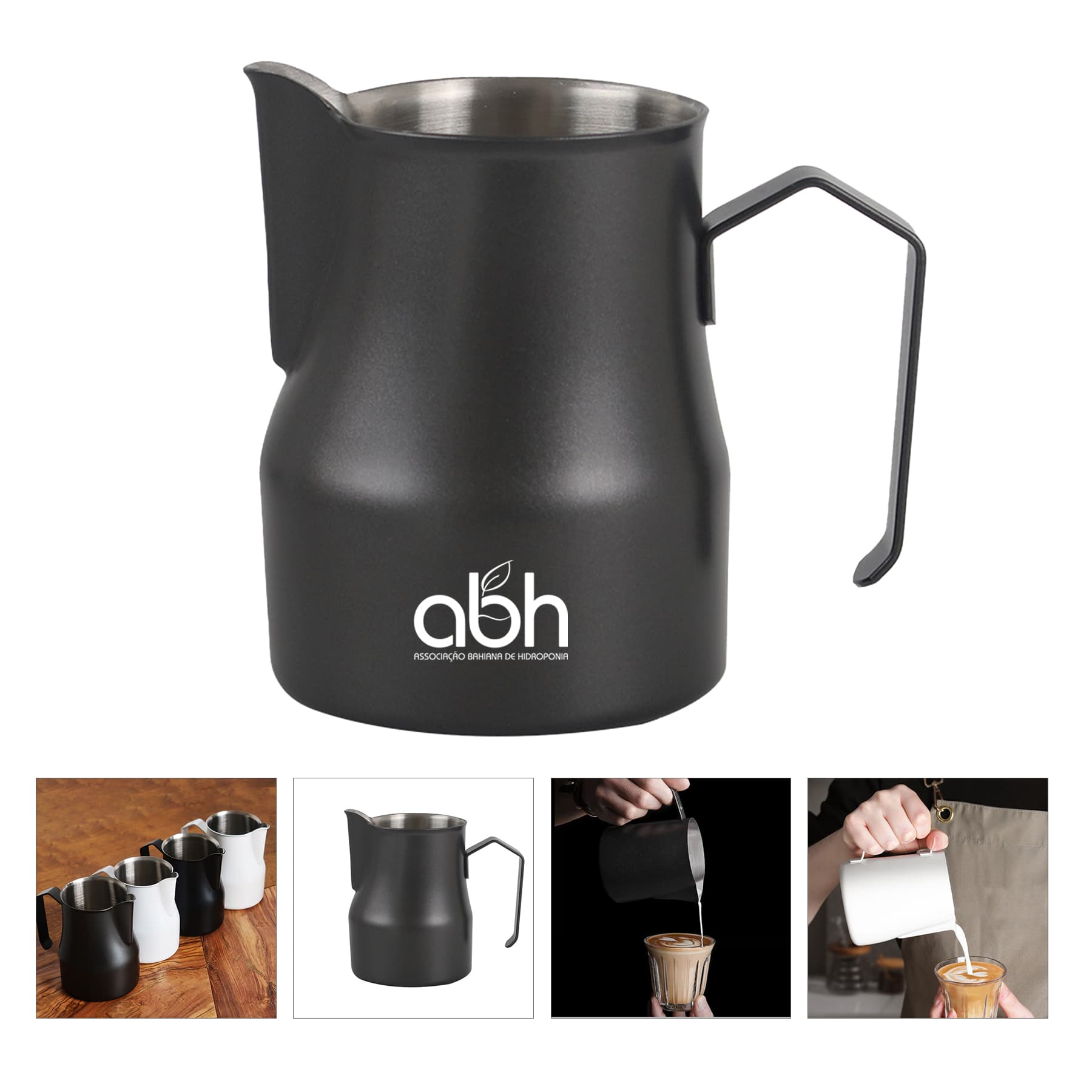 Custom 16 oz Stainless Steel Milk Frothing Pitcher