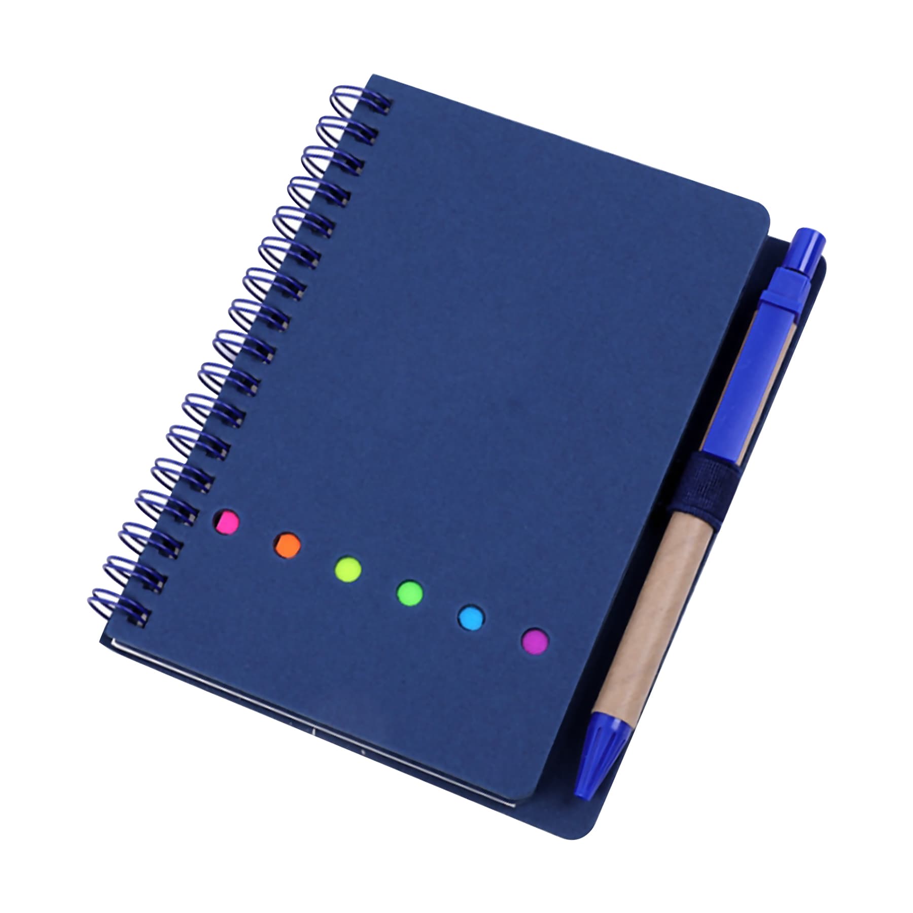 Spiral Notebook With Sticky Notes And Flags