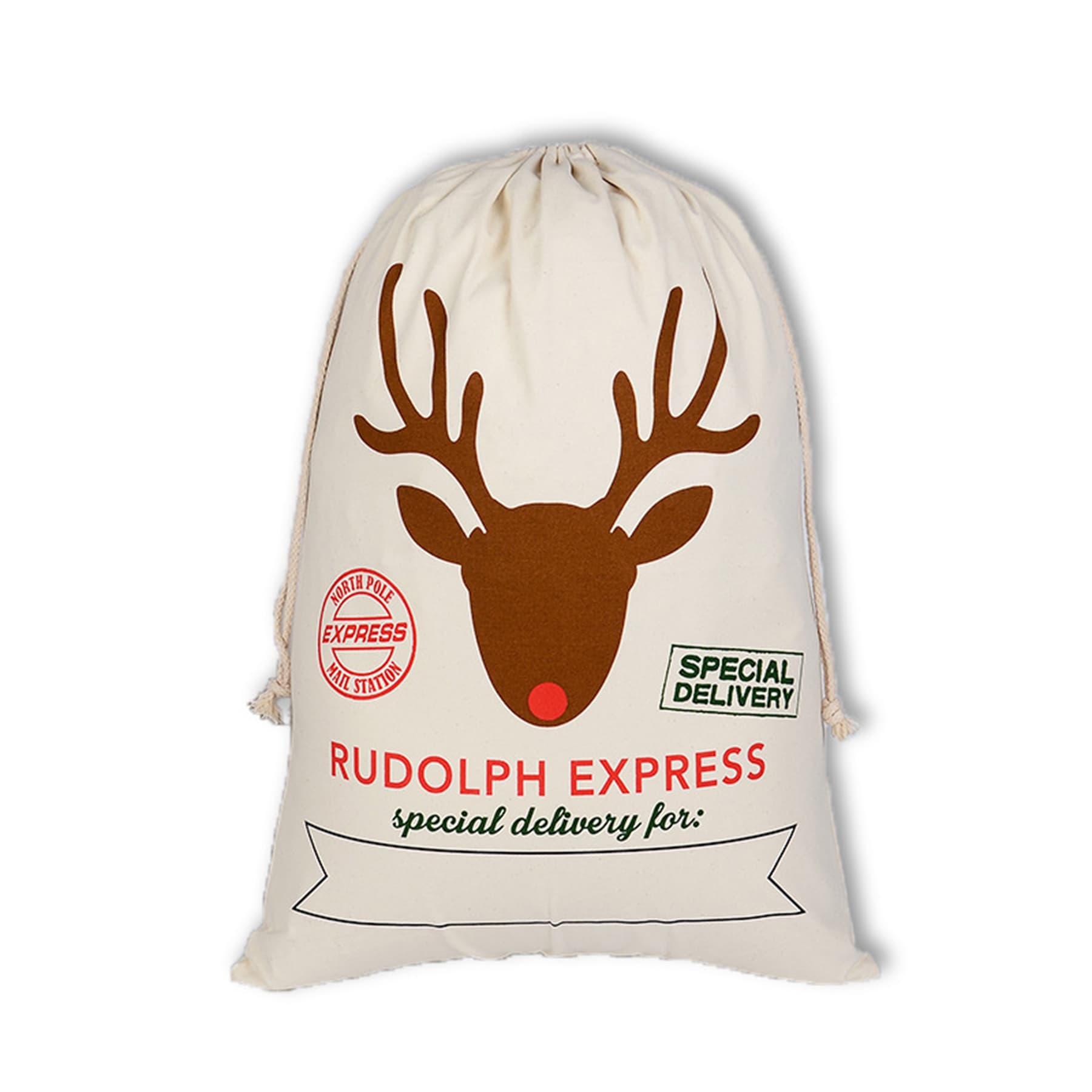 Personalized Christmas Sacks for Presents with Drawstring