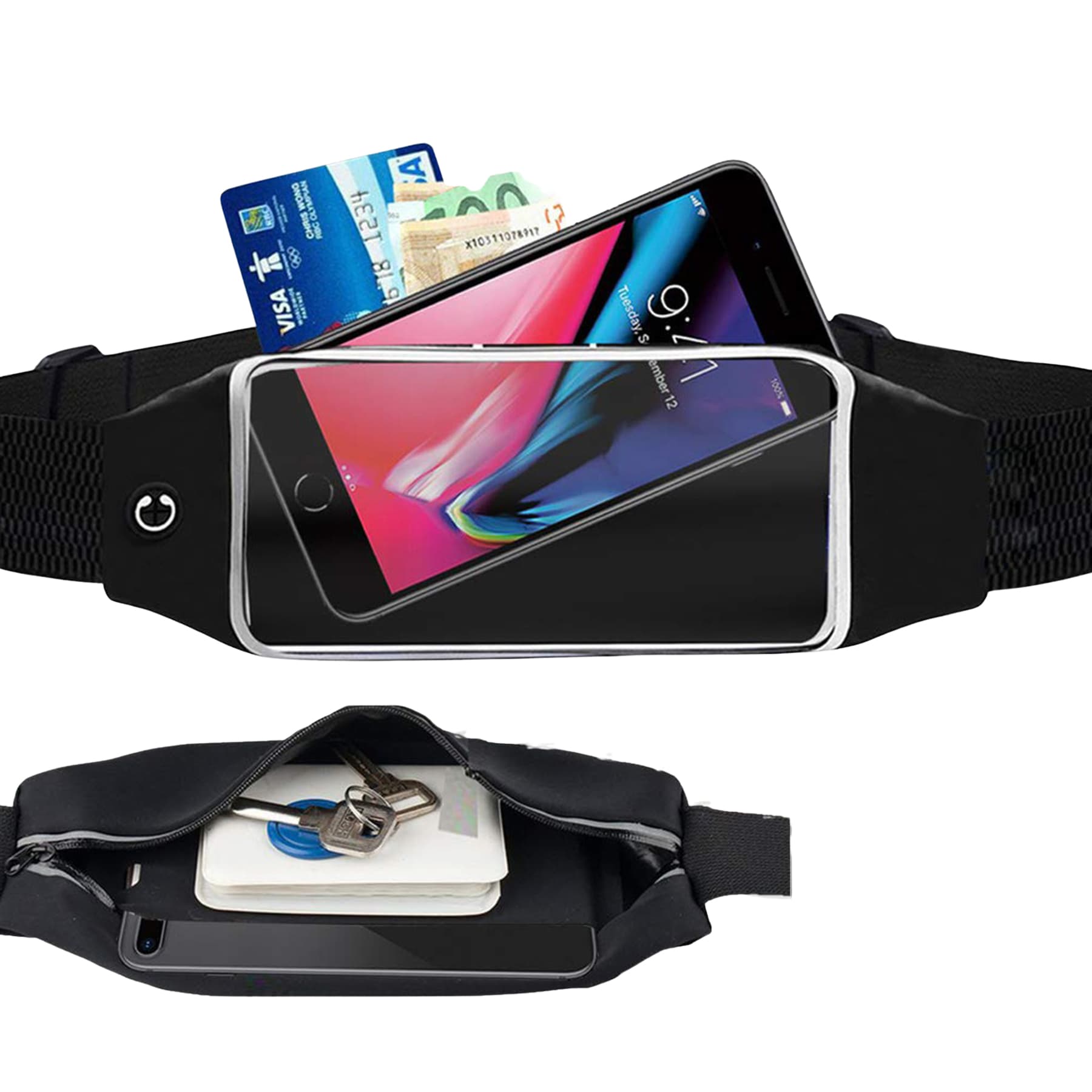 Transparent touch outdoor running belt