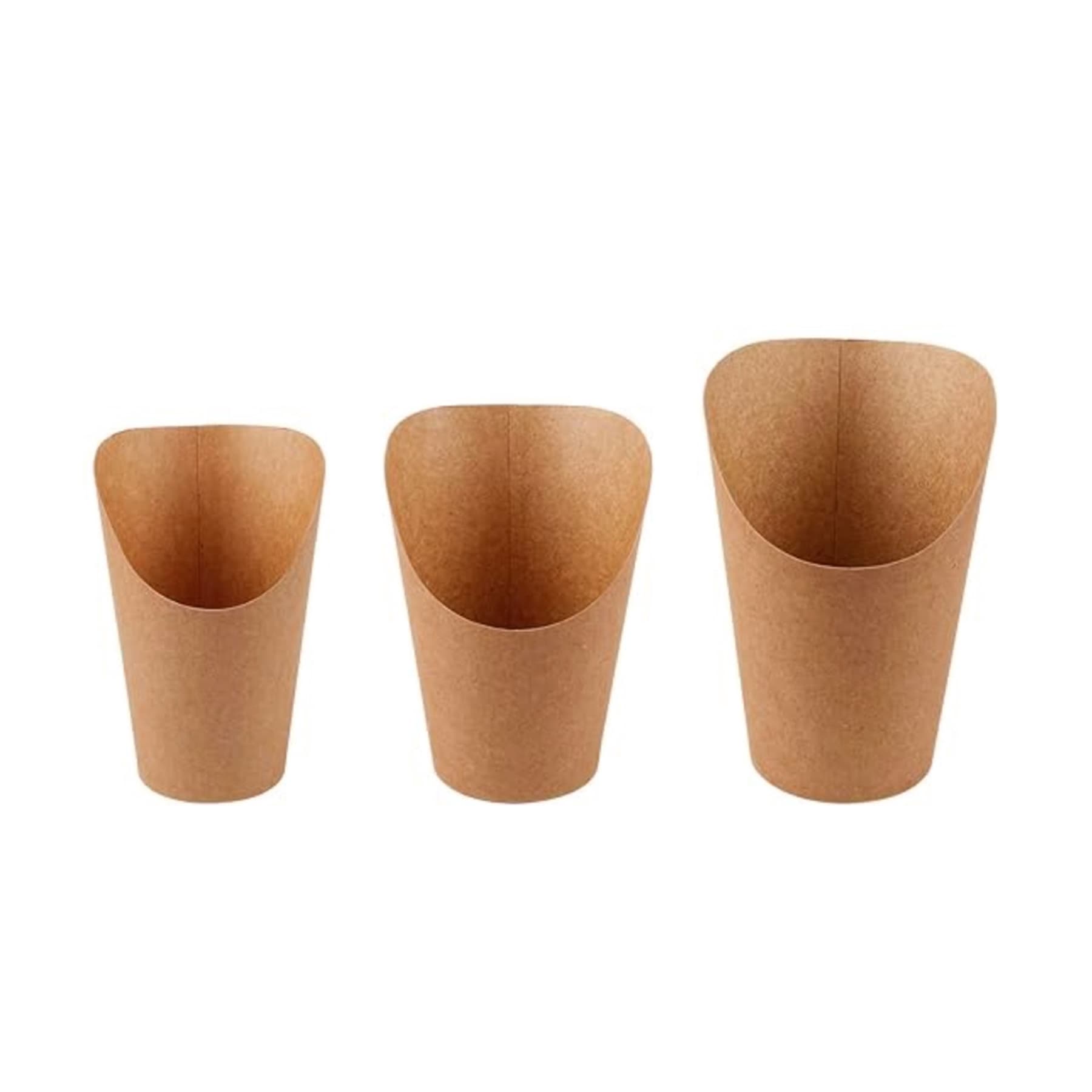 Disposable Kraft Paper French Fry Cups