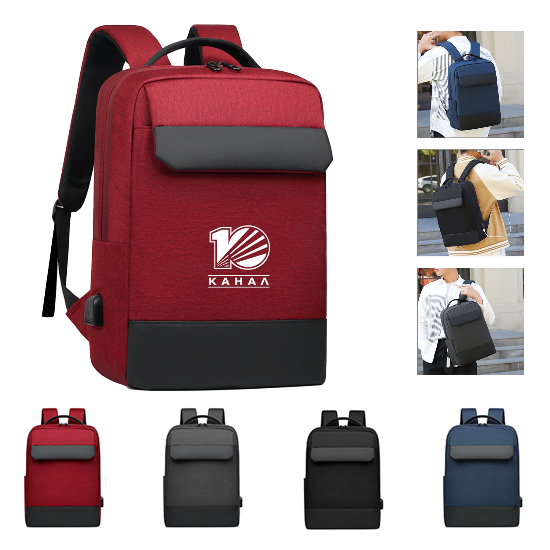 Business Laptop Backpack With Usb Charging Port