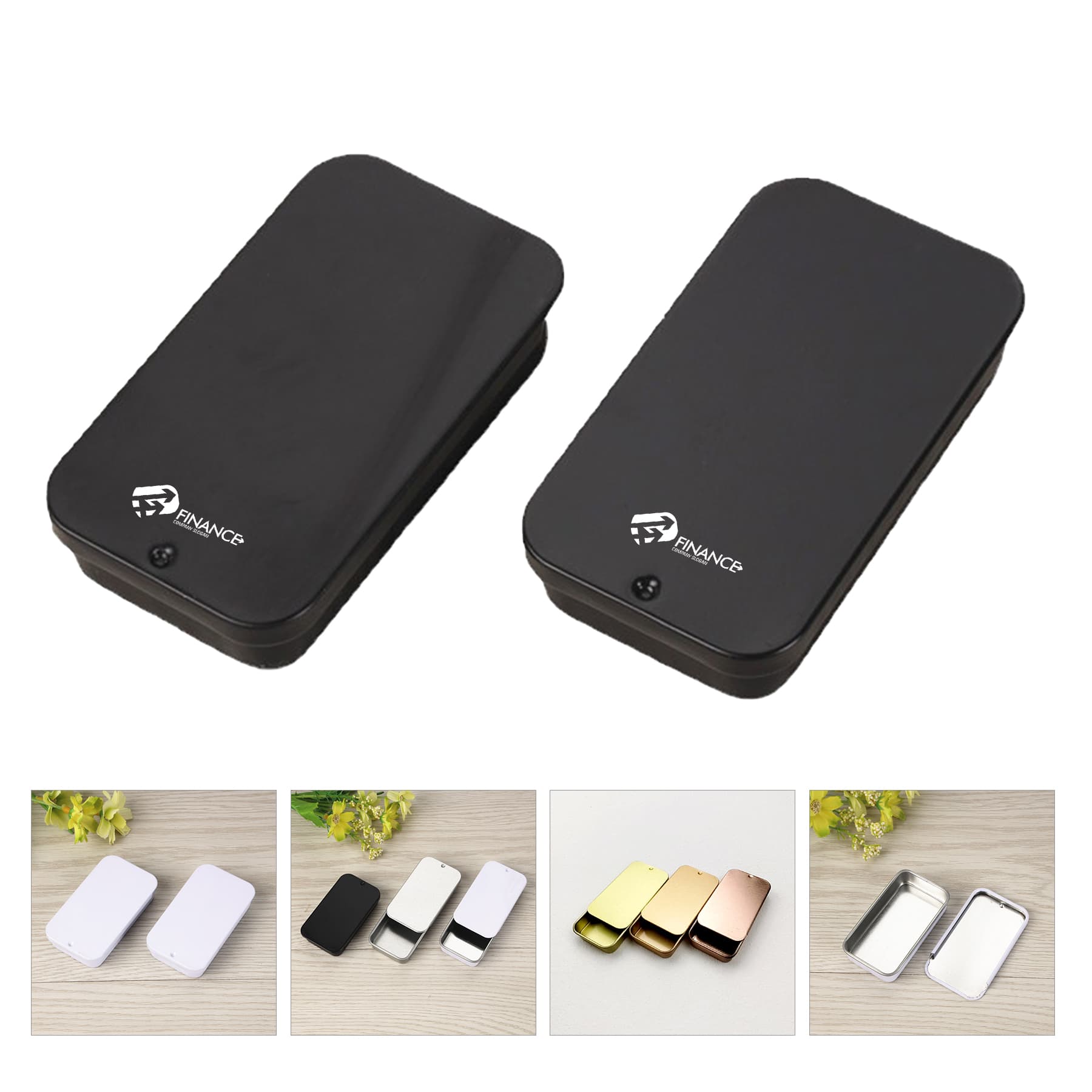 Rectangular Slider Mint Tin MOQ 500PCS