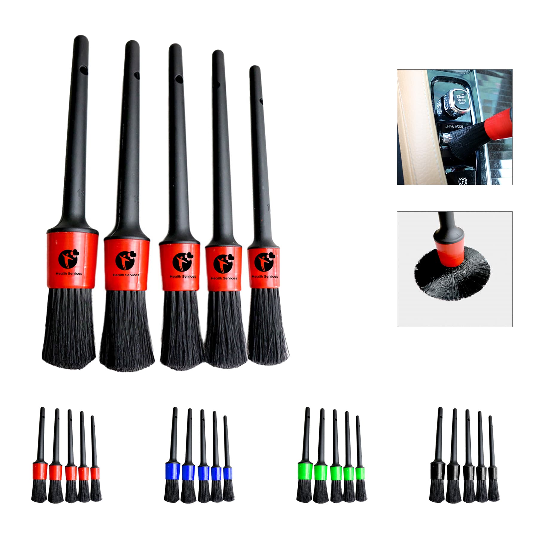 5 pack Car Household Corner Stain Dirt Clean Brush