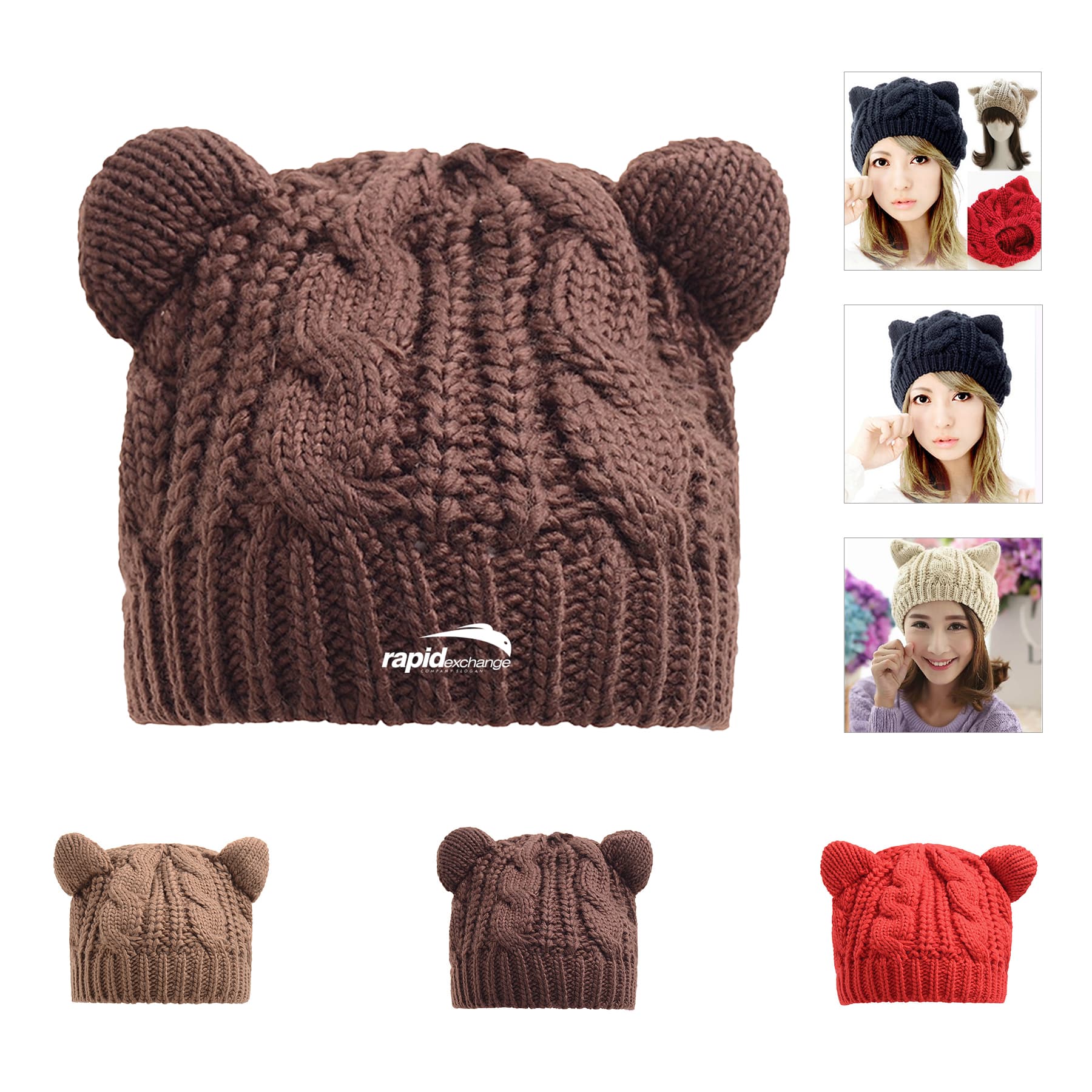 Cat Ear Knit Hat