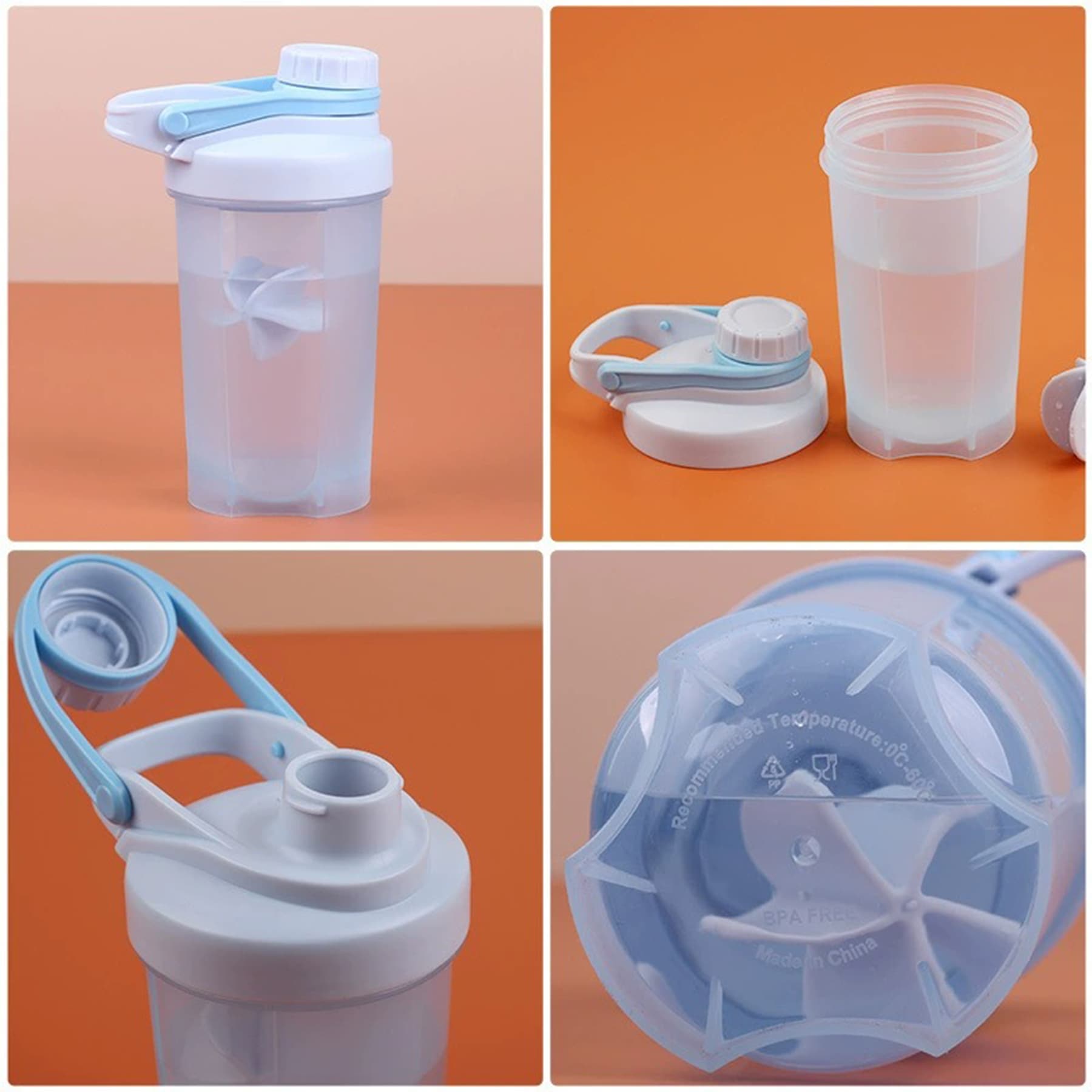 17oz Plastic Cup Sports Water Bottle Shaker