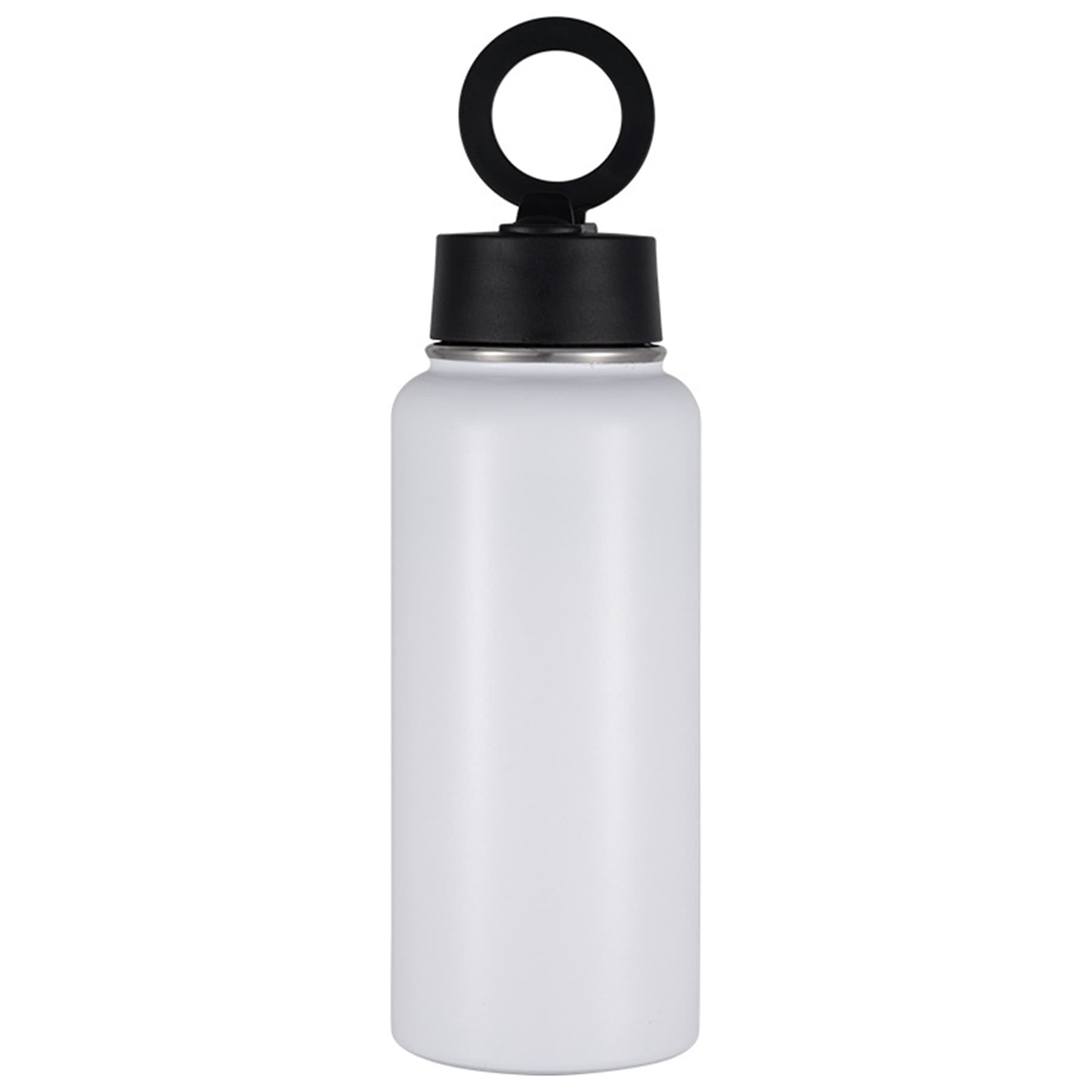 Magnetic Lid Space Flask 304 Stainless Steel Vacuum Insulated Cup Creative Phone Stand Sports Flask