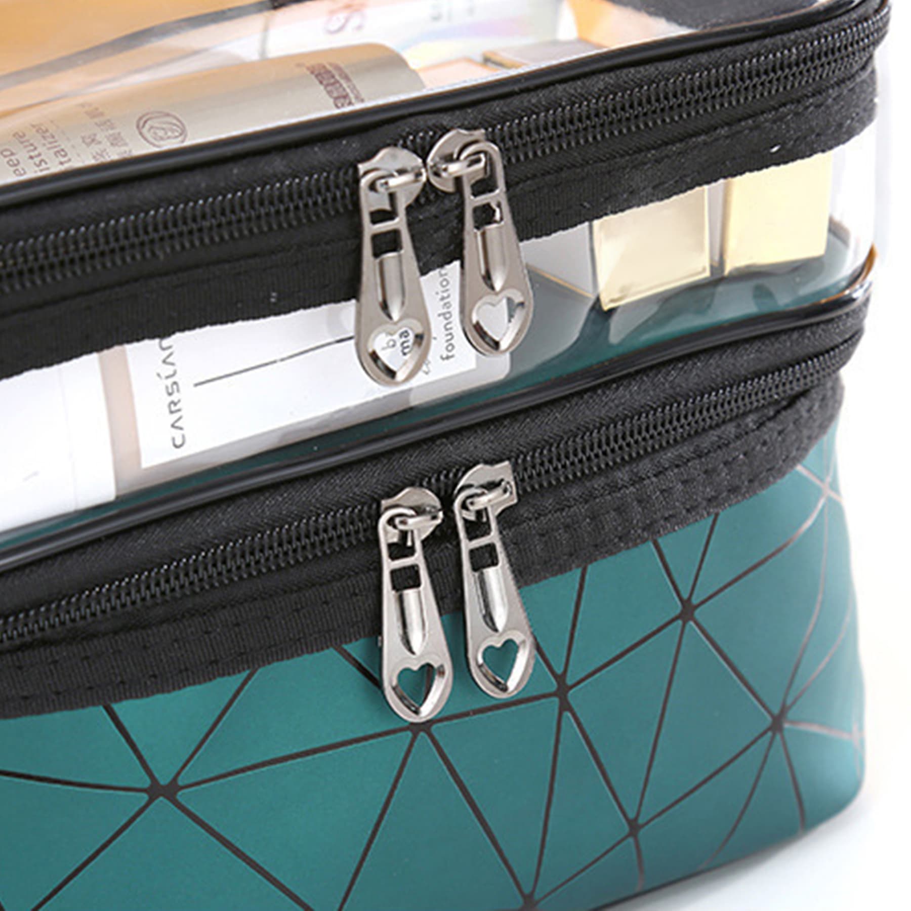 Double layer Travel Cosmetic Case