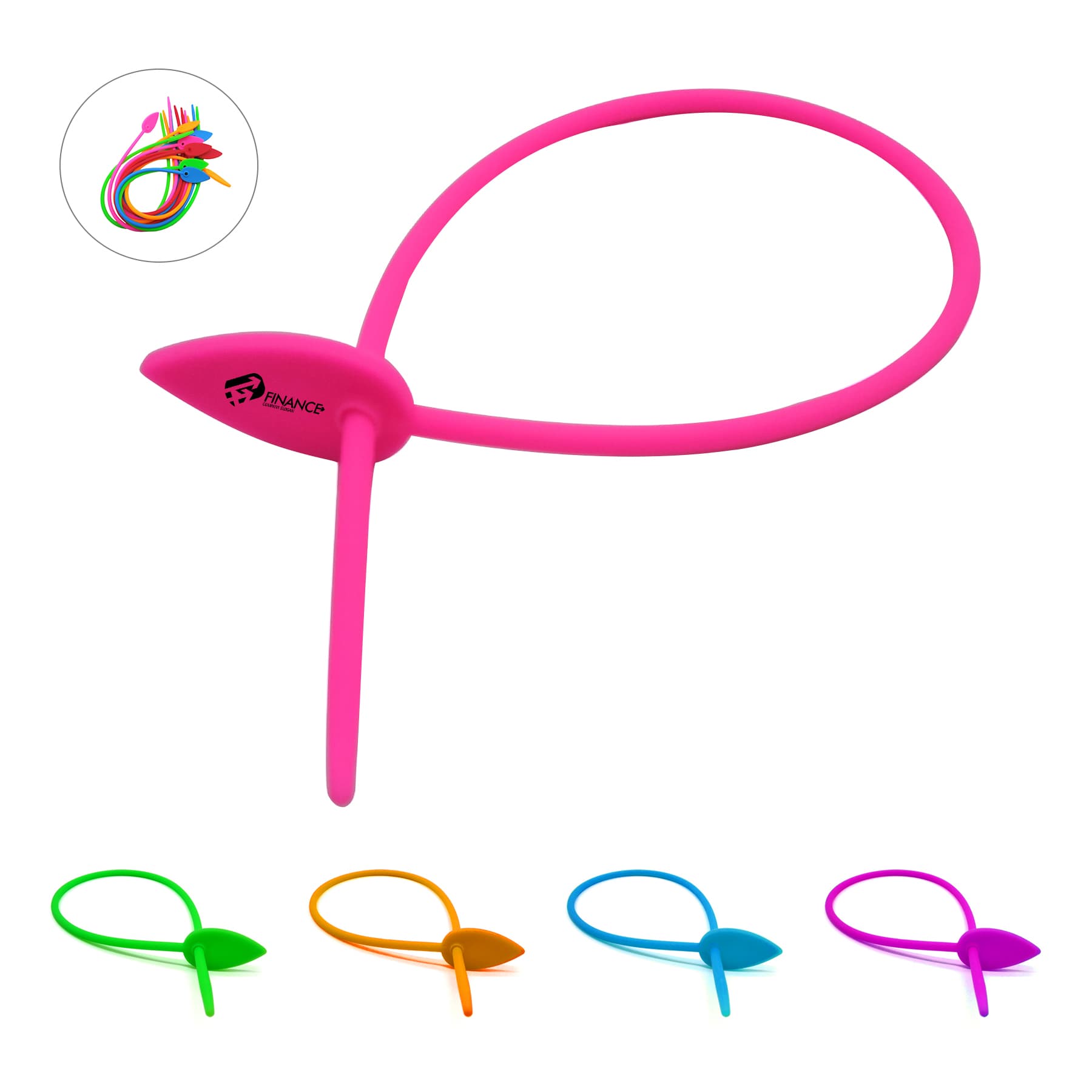 Multi-functional Silicone Cable Ties Strap