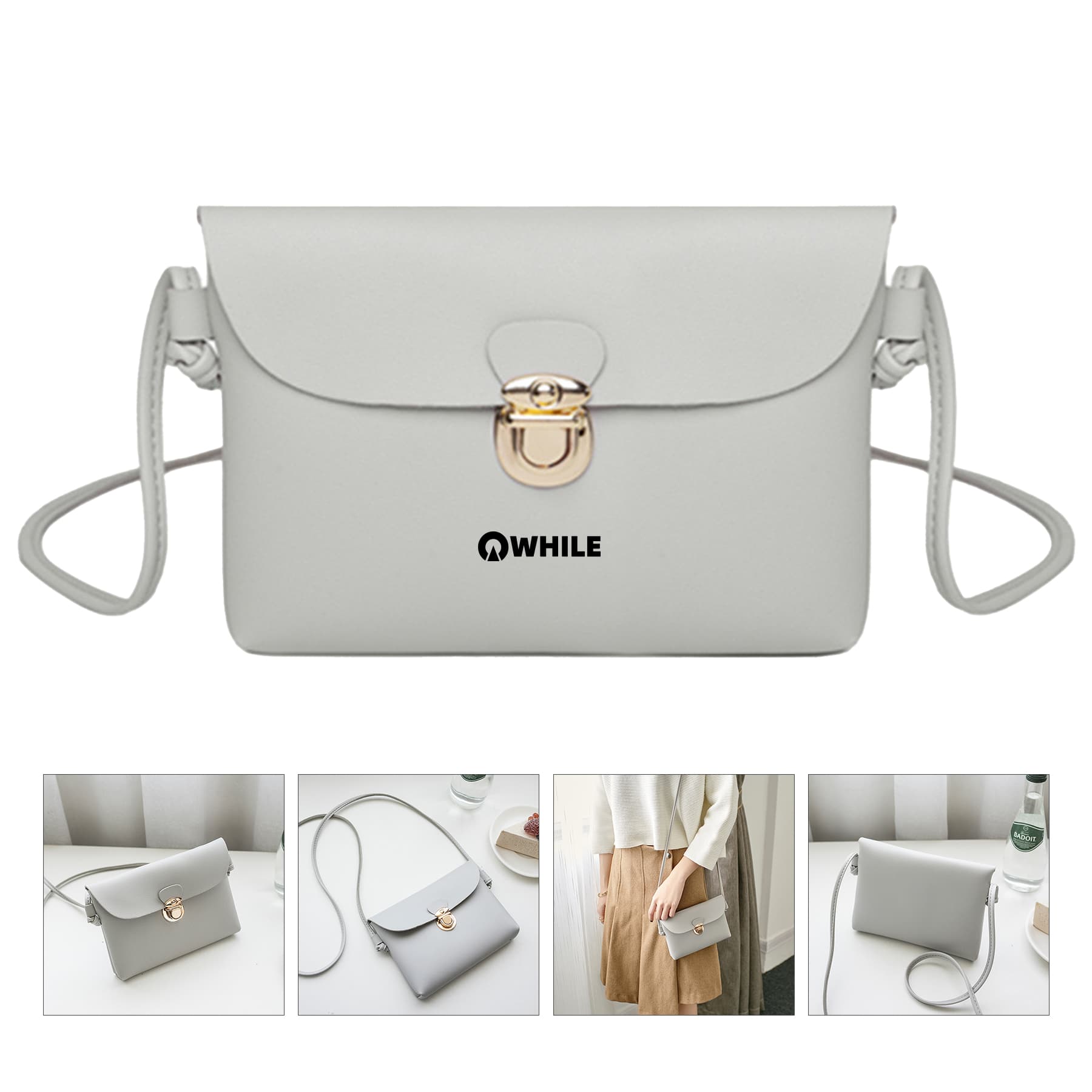 Snap Lock Mini Messenger Bag