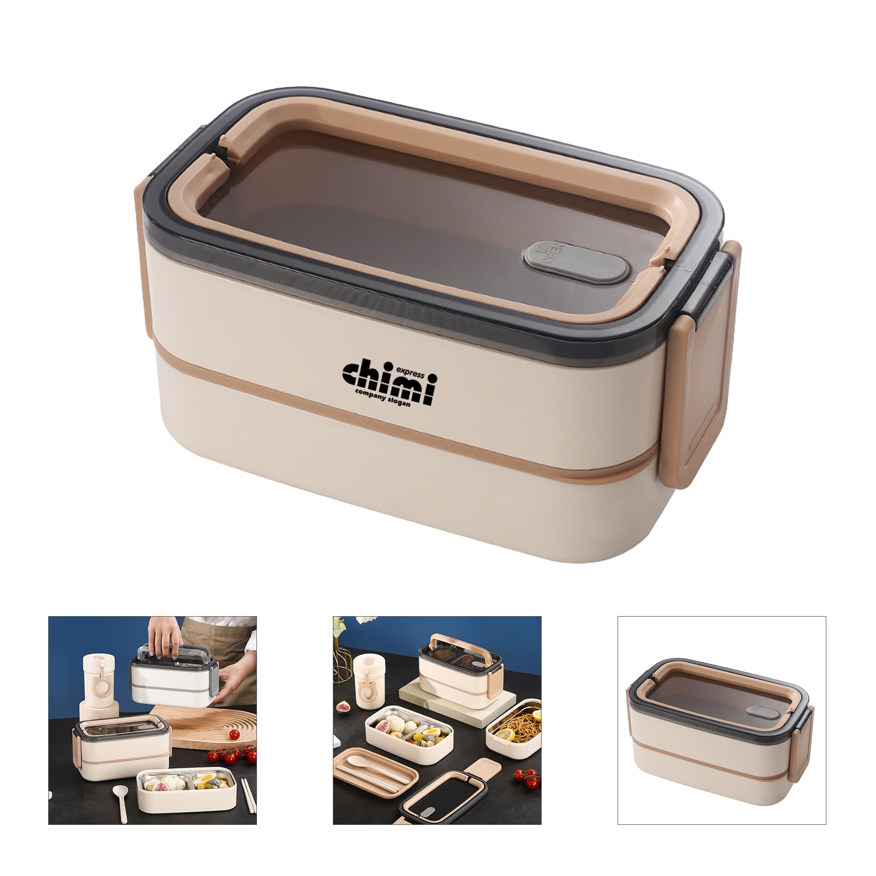 Double Layer Portable Lunch Box